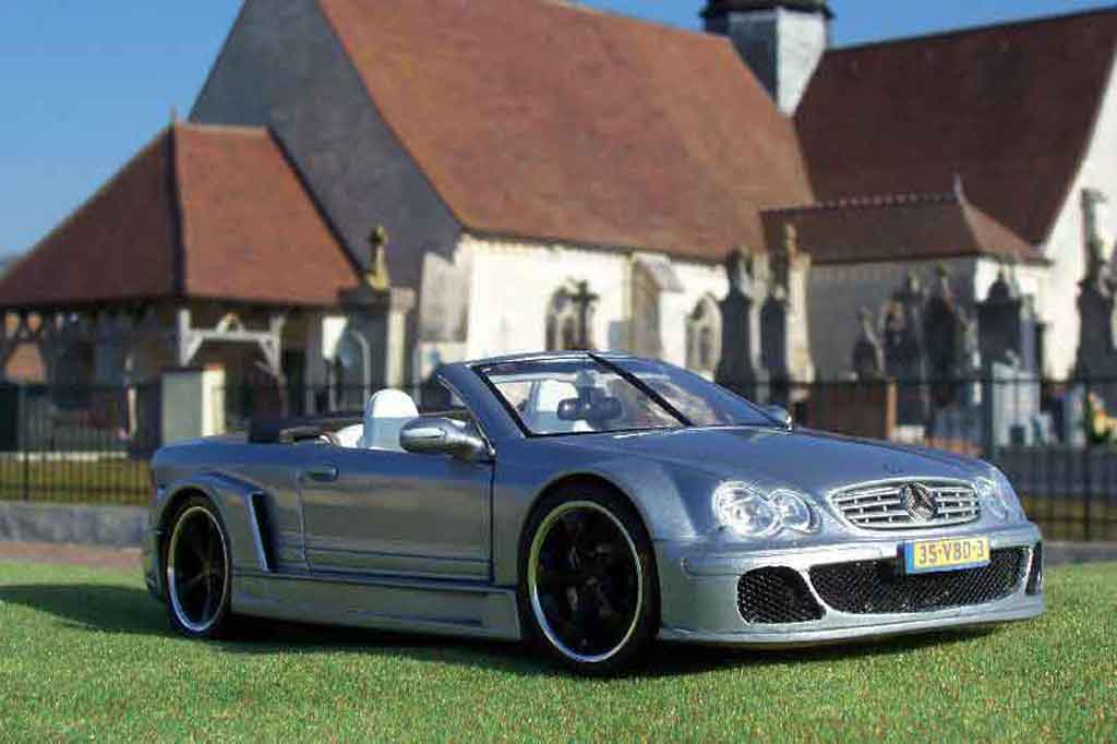 Mercedes Classe CL AMG DTM cabriolet 1/18 Maisto K AMG DTM cabriolet street grigio tuning modellino in miniatura