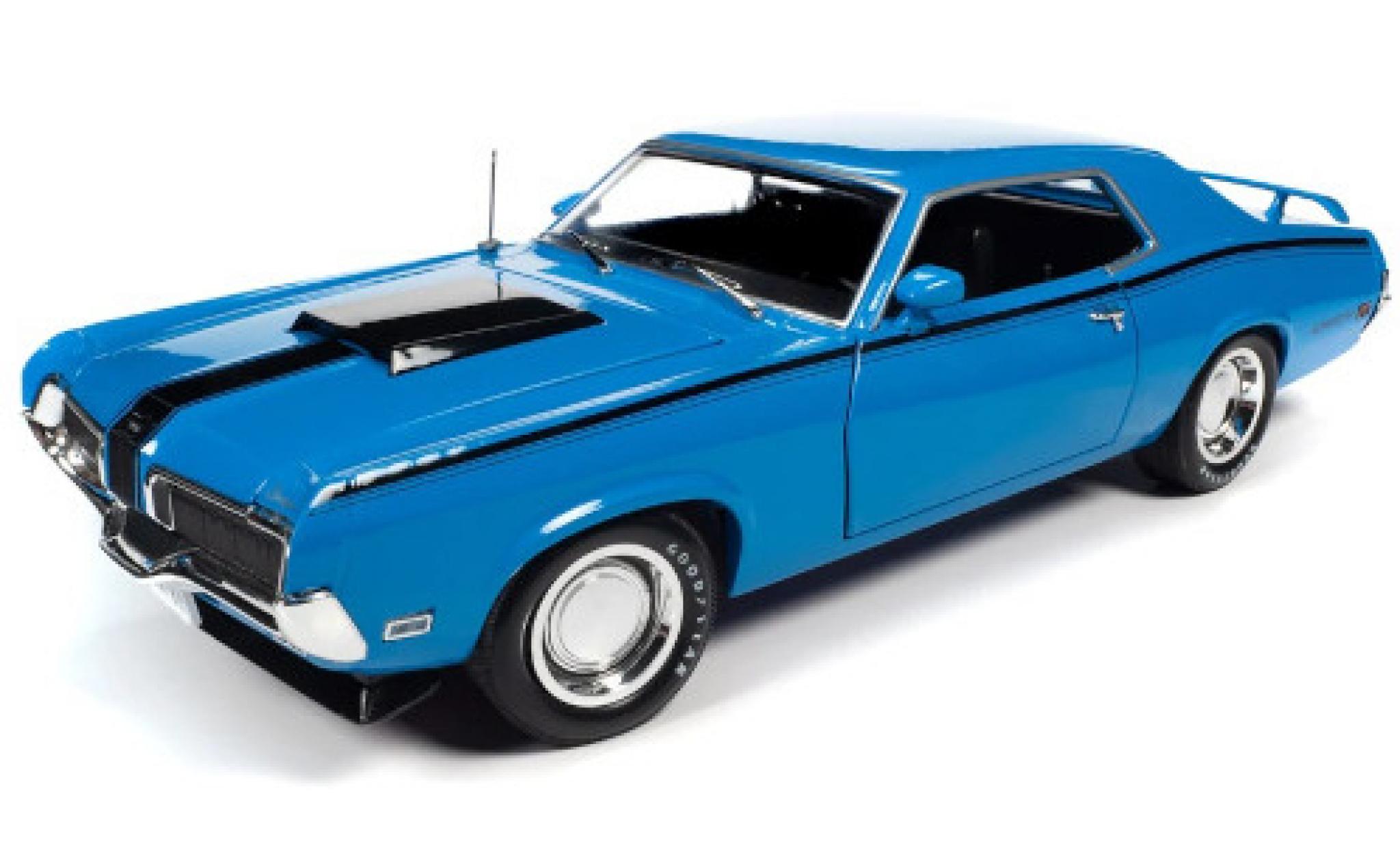 Mercury Cougar 1/18 Auto World Hardtop blau 1:18 modellino in miniatura