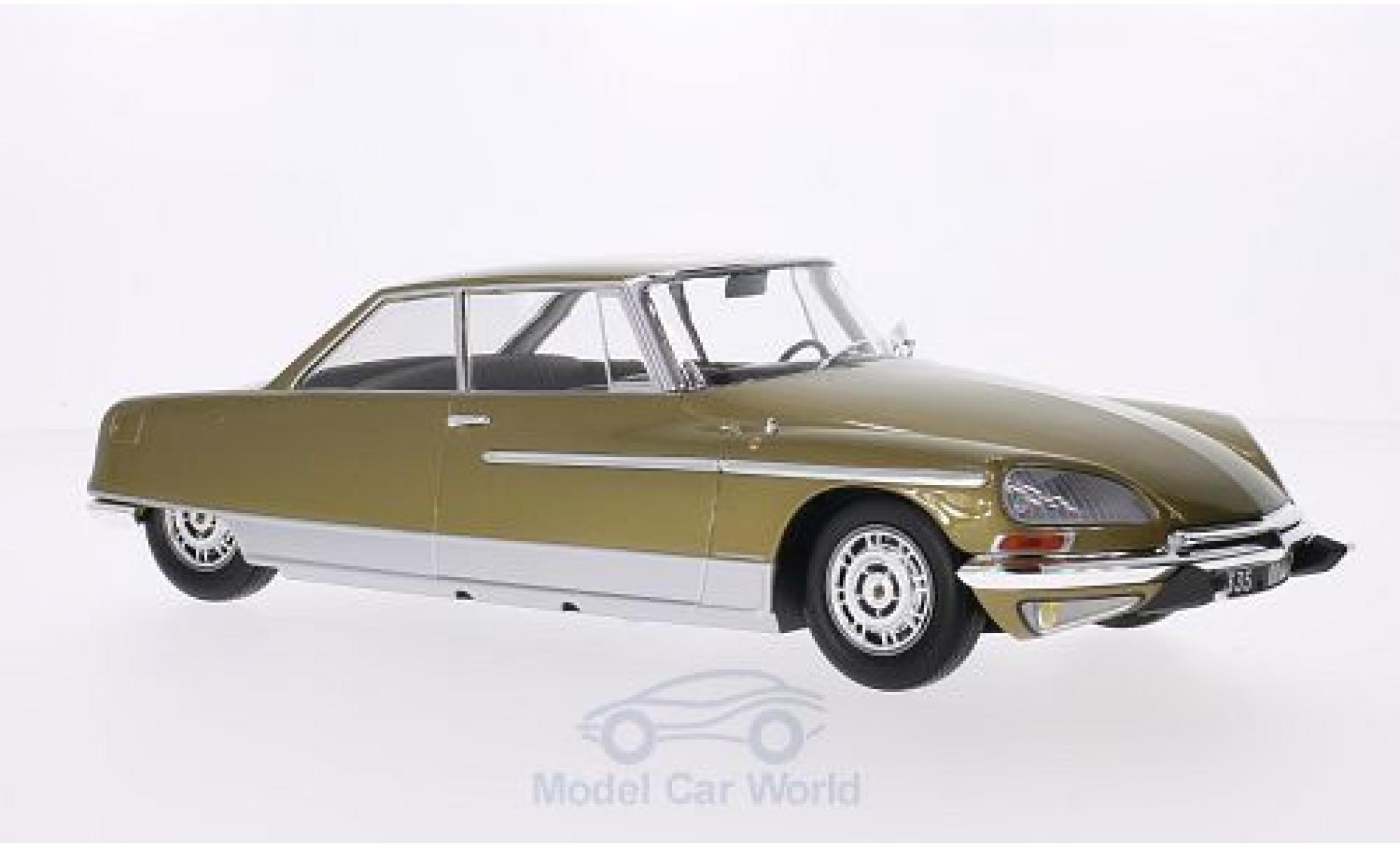 Citroen DS 21 1/18 Metal 18 21 Henri Chapron Le Leman metallico beige 1968 mit Beleuchtung (Batterien nicht enthalten) modellino in miniatura