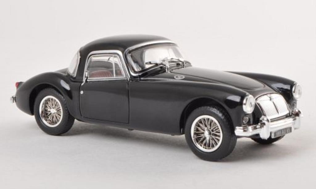 MG A 1/43 Norev Coupe nero LHD 1956 modellino in miniatura