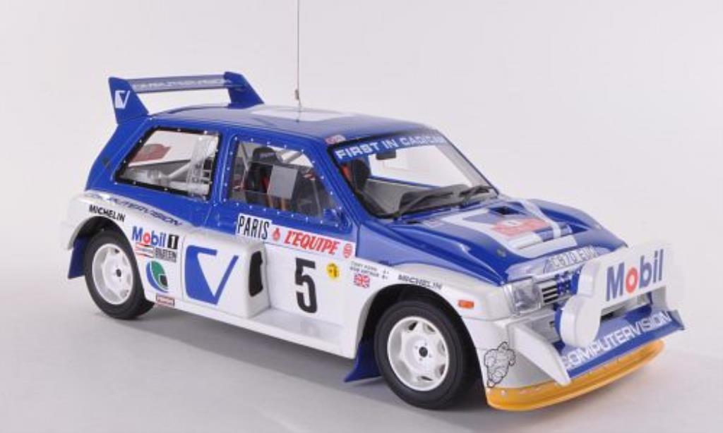 MG Metro 1/18 Ottomobile 6R4 No.5 Computervision T.Pond/R.Arthur Rally Monte Carlo 1986 modellino in miniatura