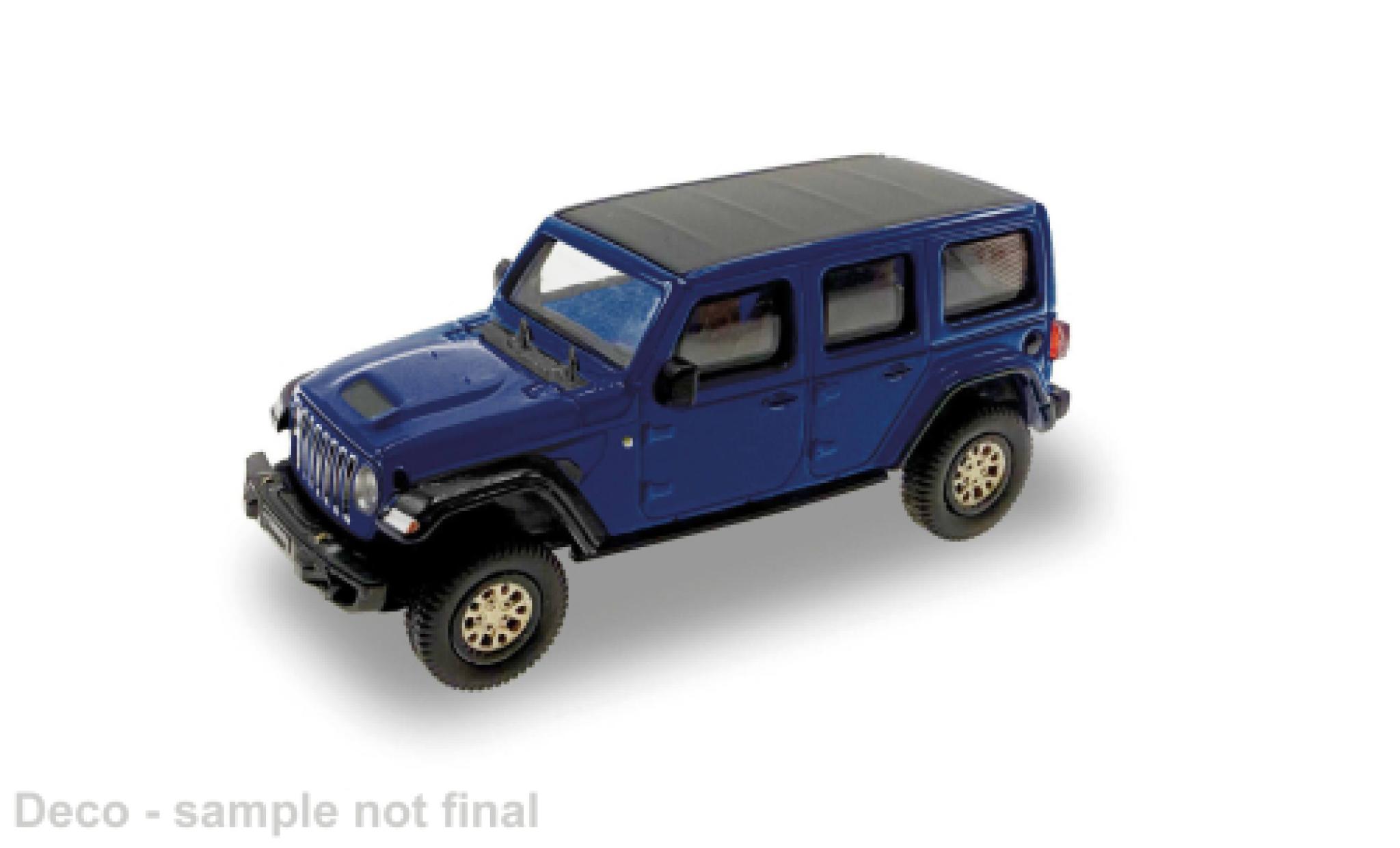 Jeep Wrangler 1/87 Micro City 87 blau 2017 1:87 modellino in miniatura
