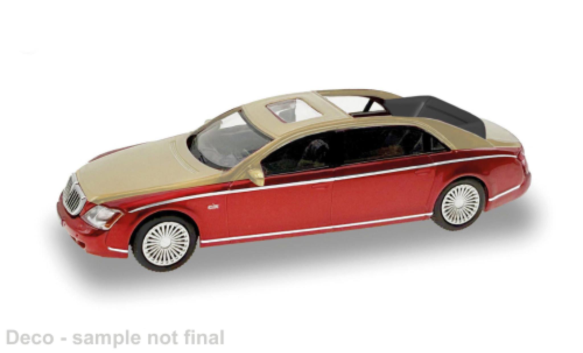 Maybach 62 1/87 Micro City 87 S rot/gold 2002 1:87 modellino in miniatura