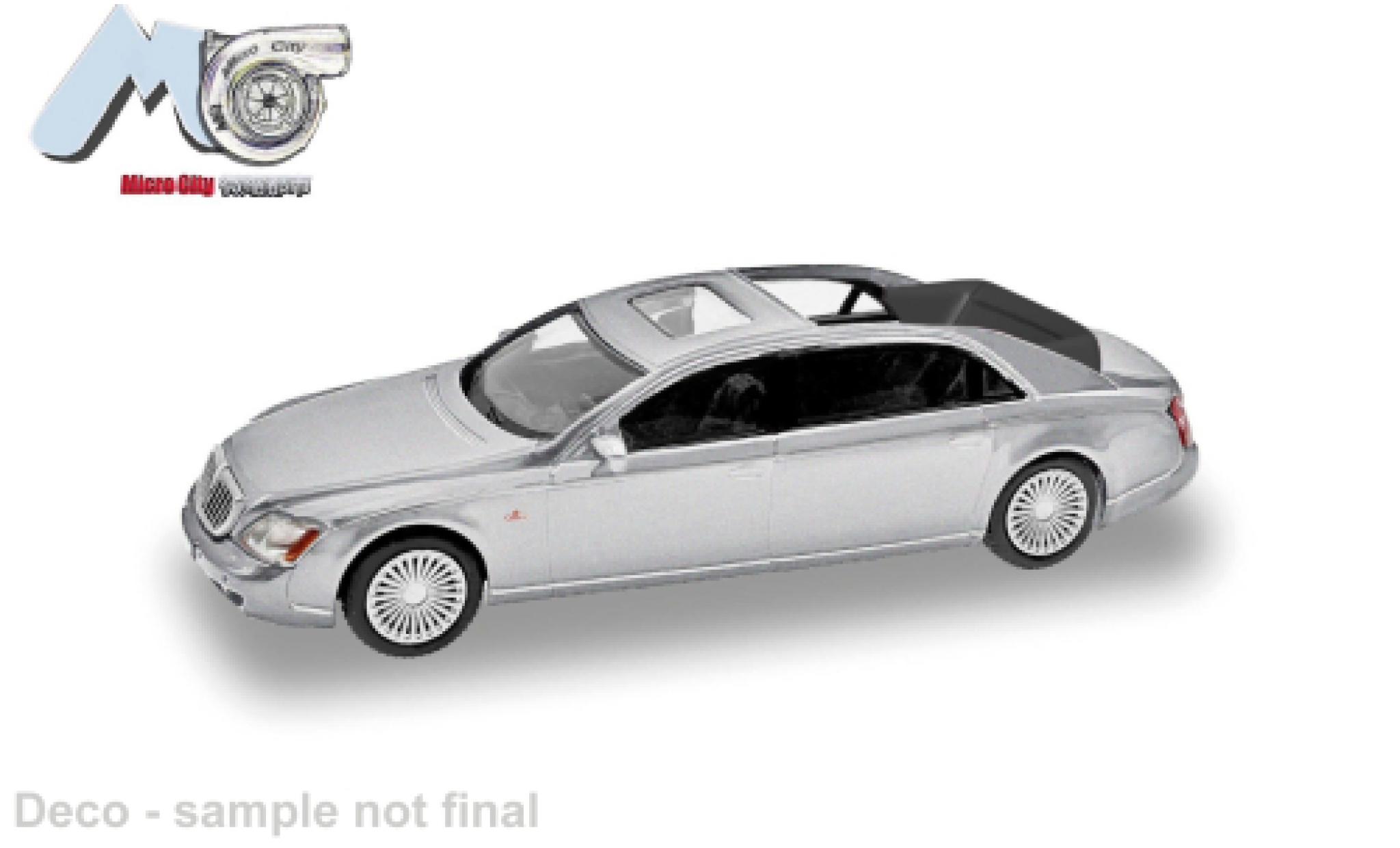 Maybach 62 Micro City 87 S silber 1:87 modellino in miniatura
