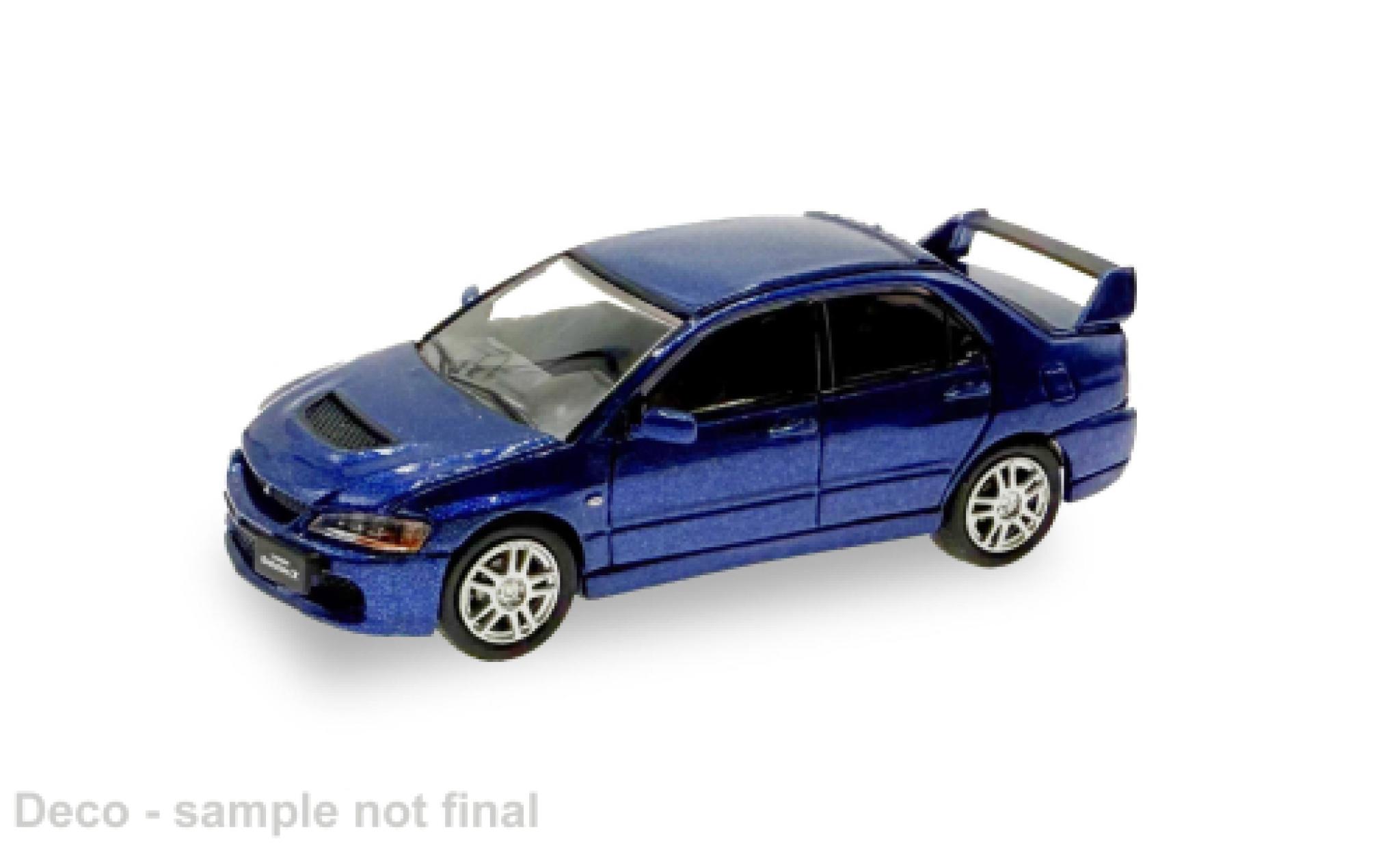 Mitsubishi Lancer Micro City 87 Evo IX blau 1:87 modellino in miniatura