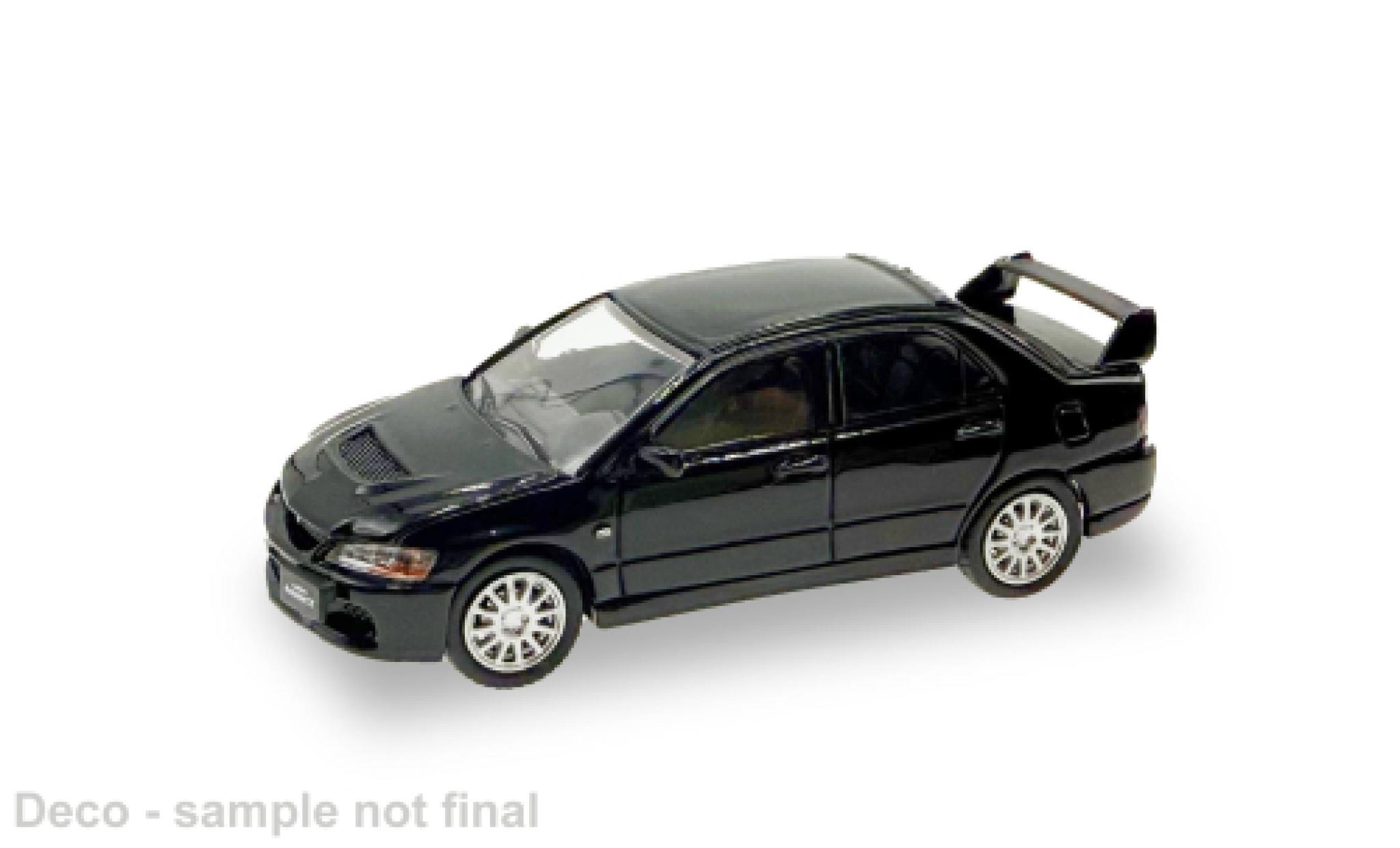 Mitsubishi Lancer Micro City 87 Evo IX schwarz 1:87 modellino in miniatura