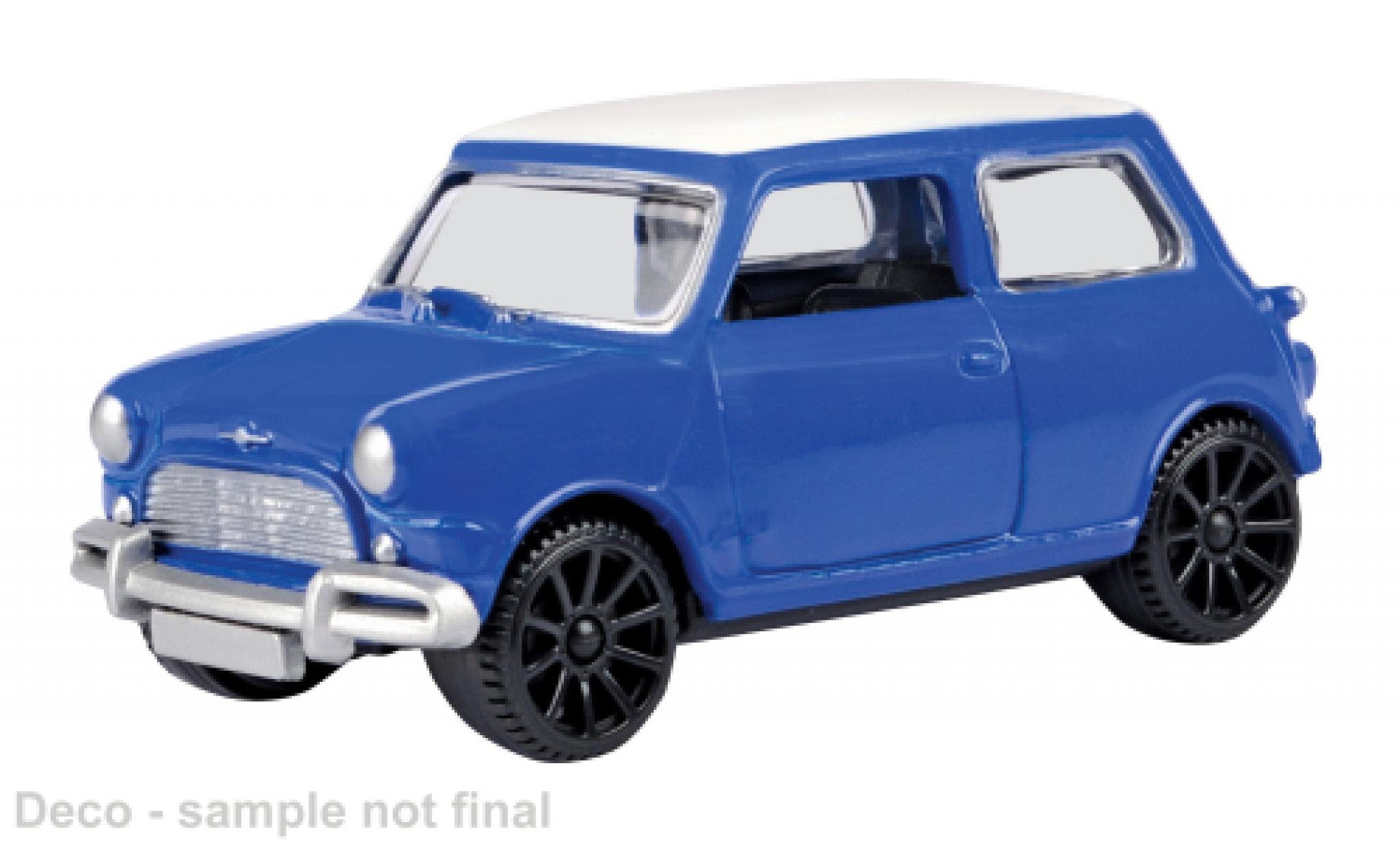 Mini Cooper 1/43 Motormax blau/weiss 1:43 modellino in miniatura