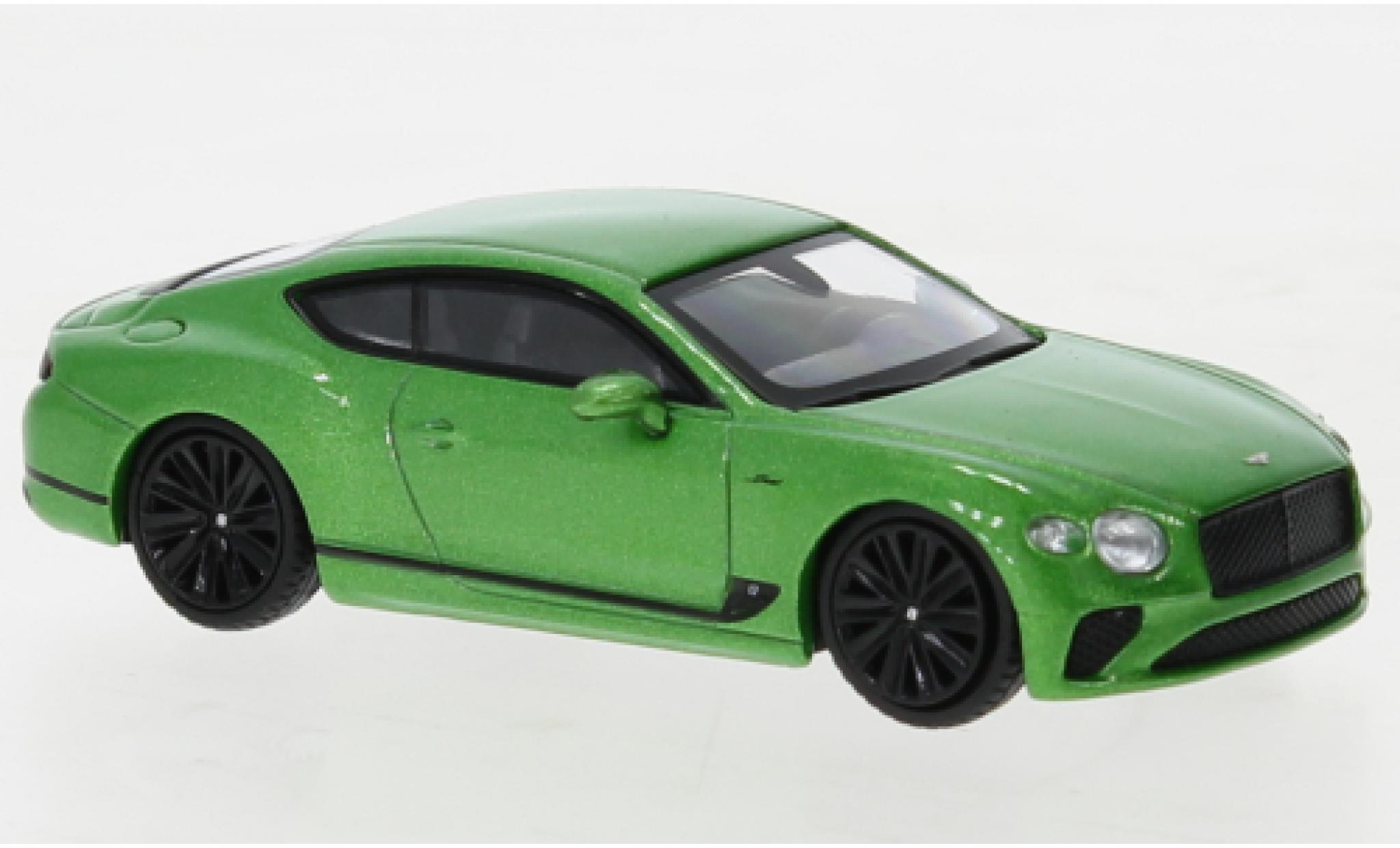 Bentley Continental 1/64 Mini GT GT Speed metallise grün 1:64 modellino in miniatura