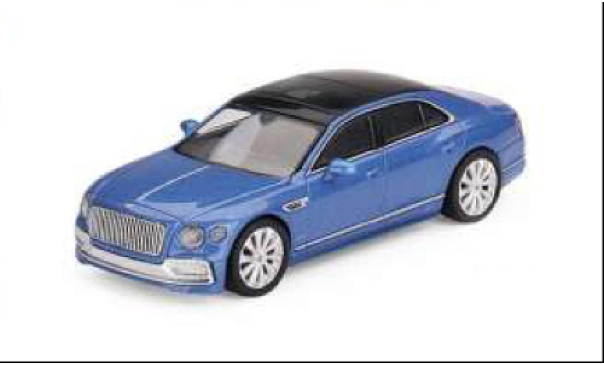 Bentley Flying Spur 1/64 Mini GT blau/schwarz 1:64 modellino in miniatura