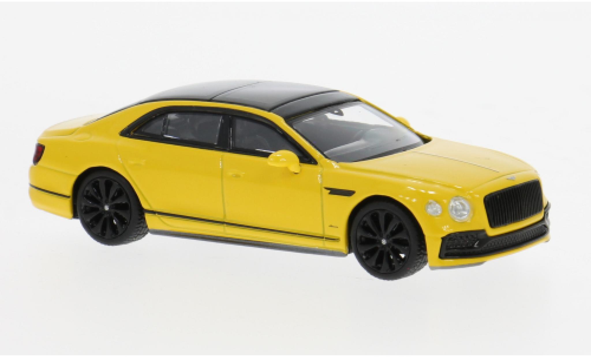 Bentley Flying Spur Mini GT gelb 1:64 modellino in miniatura