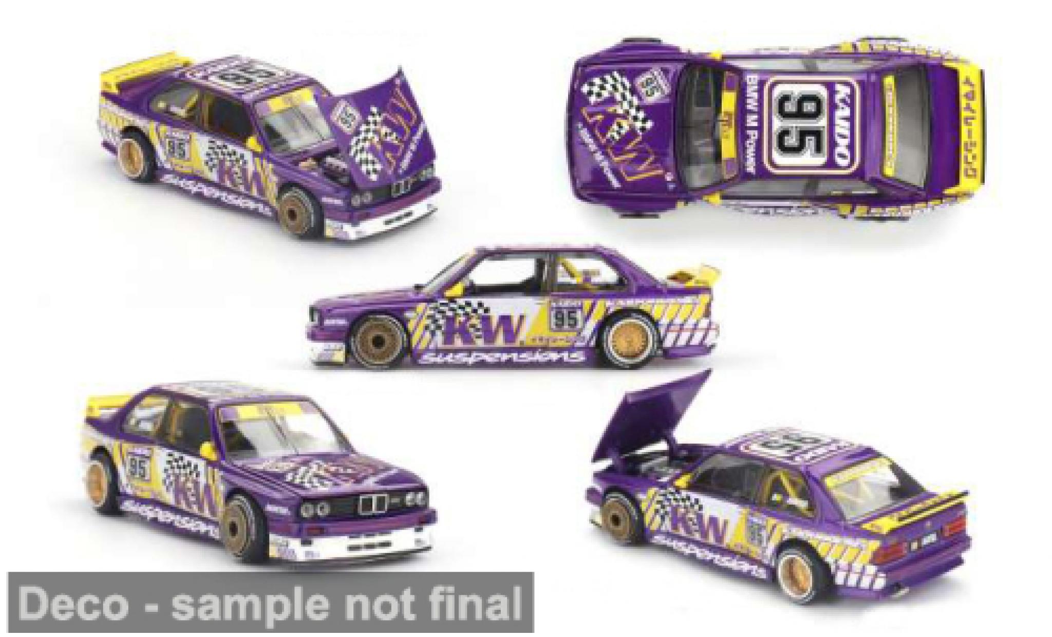 Bmw M3 1/64 Mini GT (E30) 1989 Kaido KW 1:64 modellino in miniatura