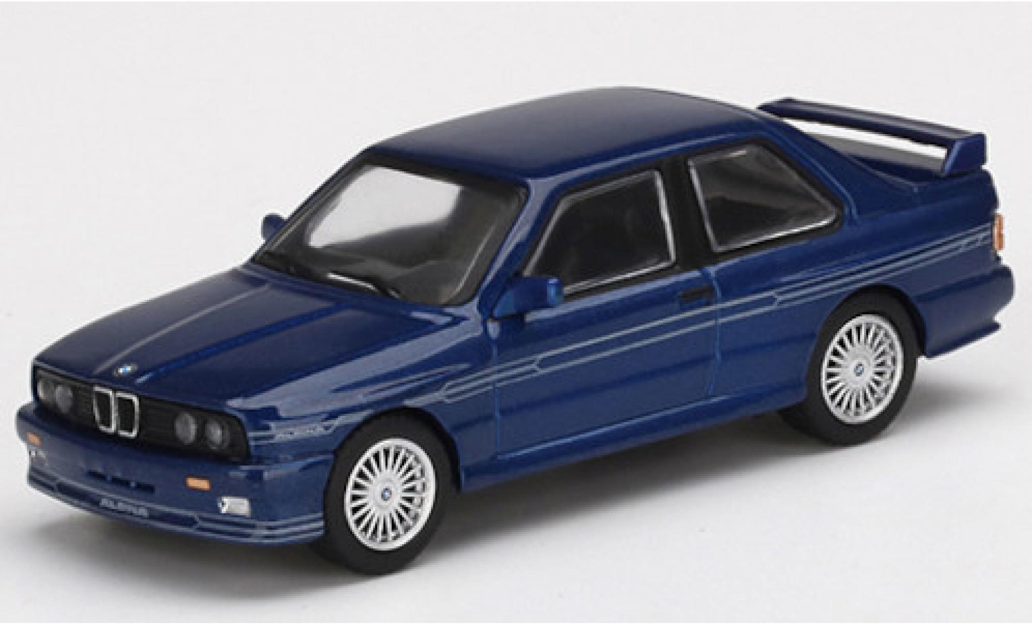 Bmw M3 1/64 Mini GT (E30) Alpina B6 3.5S blu/Dekor modellino in miniatura