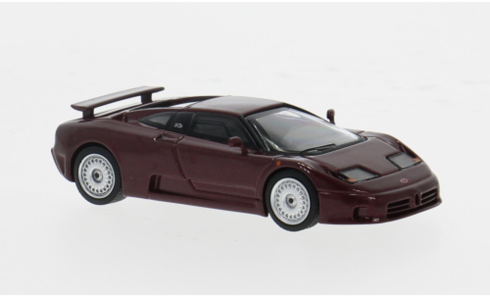 Bugatti EB110 1/64 Mini GT GT rot 1995 1:64 modellino in miniatura