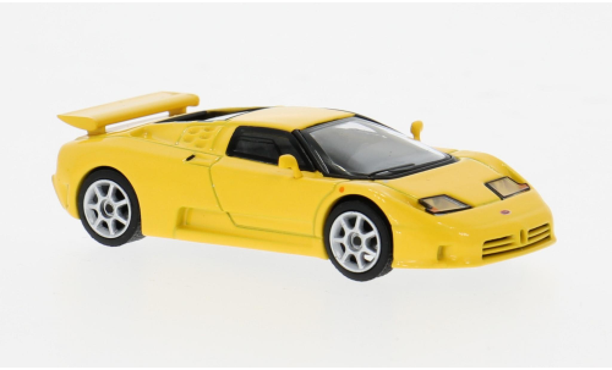 Bugatti EB110 1/64 Mini GT Super Sport gelb 1995 1:64 modellino in miniatura