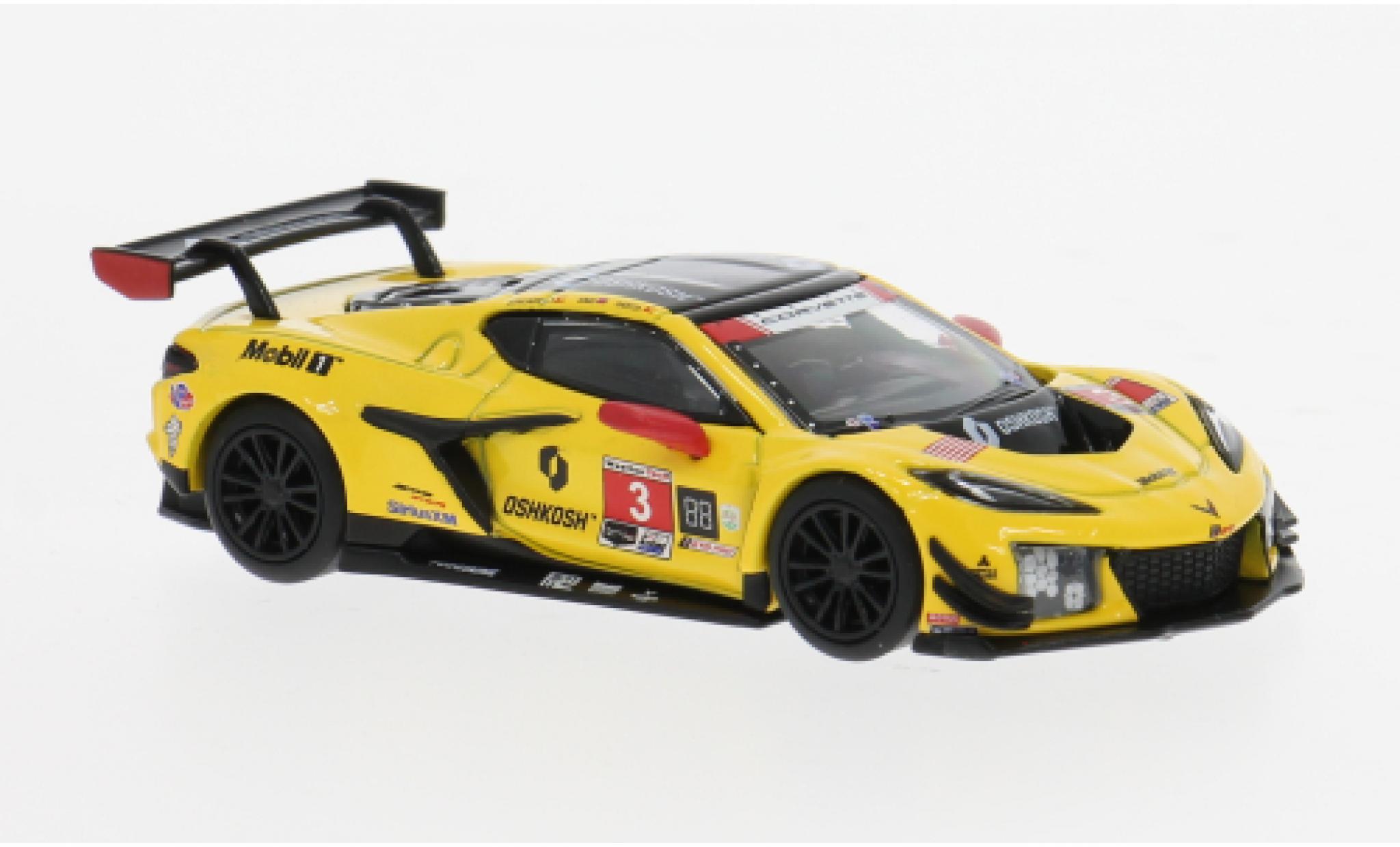 Chevrolet Corvette Mini GT Z06 GT3.R IMSA 24h Daytona 2024 Racing by Pratt Miller Motorsports #3 1:64 modellino in miniatura