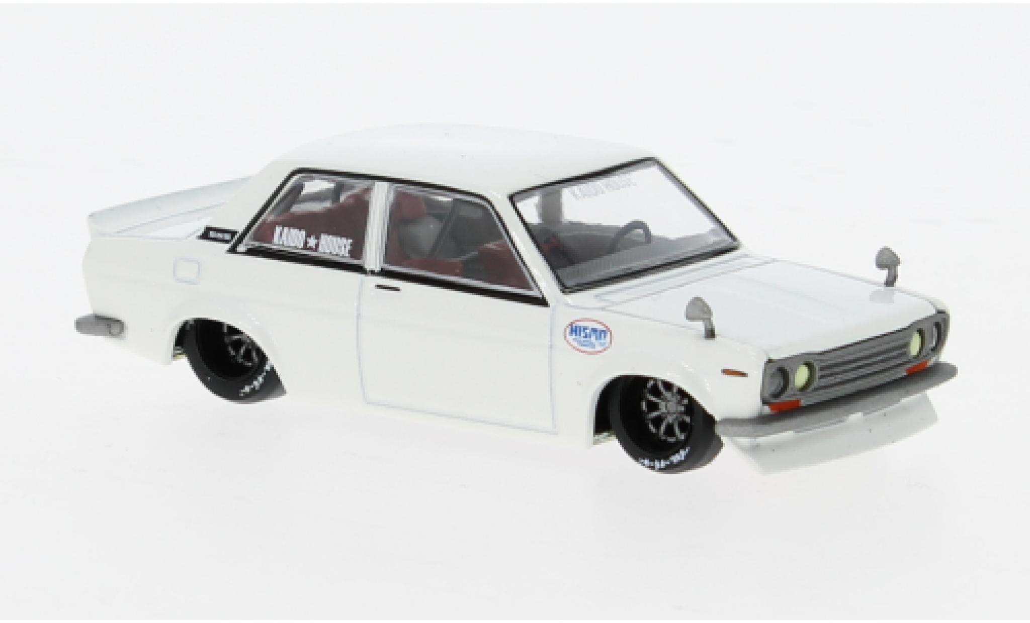 Datsun 510 1/64 Mini GT Street Nismo V2 weiss 1:64 modellino in miniatura