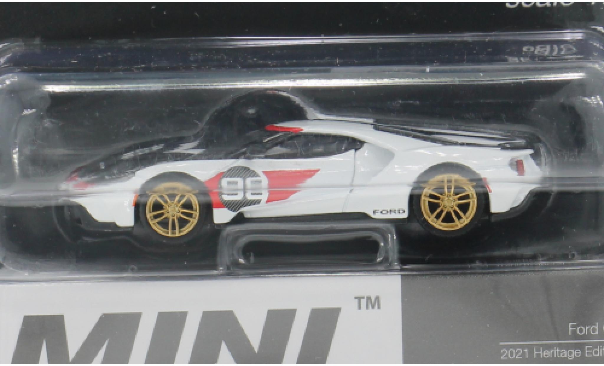 Ford GT 1/64 Mini GT MK II weiss/Dekor 2021 1:64 modellino in miniatura