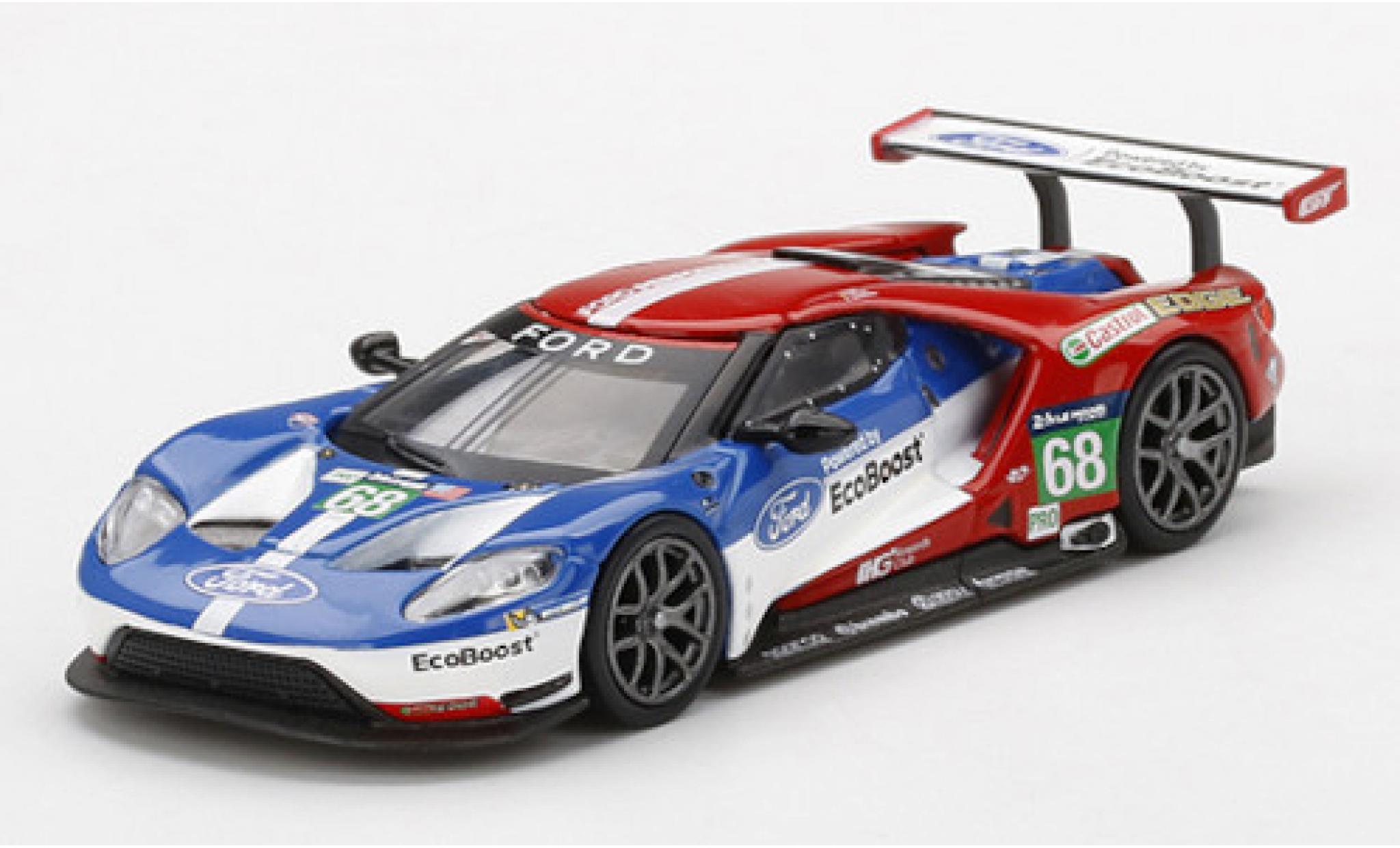 Ford GT 1/64 Mini GT No.68 Chip Ganassi Team USA 24h Le Mans 2016 J.Hand/D.Müller/S.Bourdais modellino in miniatura