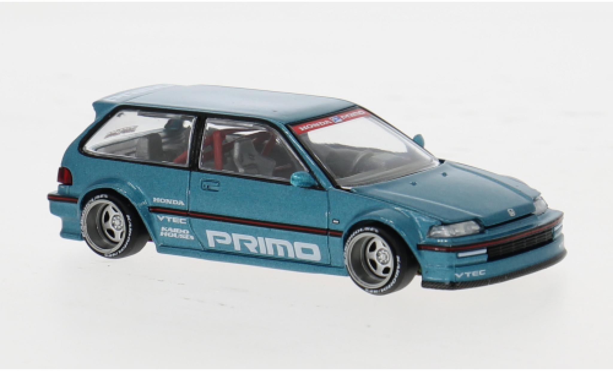 Honda Civic 1/64 Mini GT blau 1987 1:64 modellino in miniatura