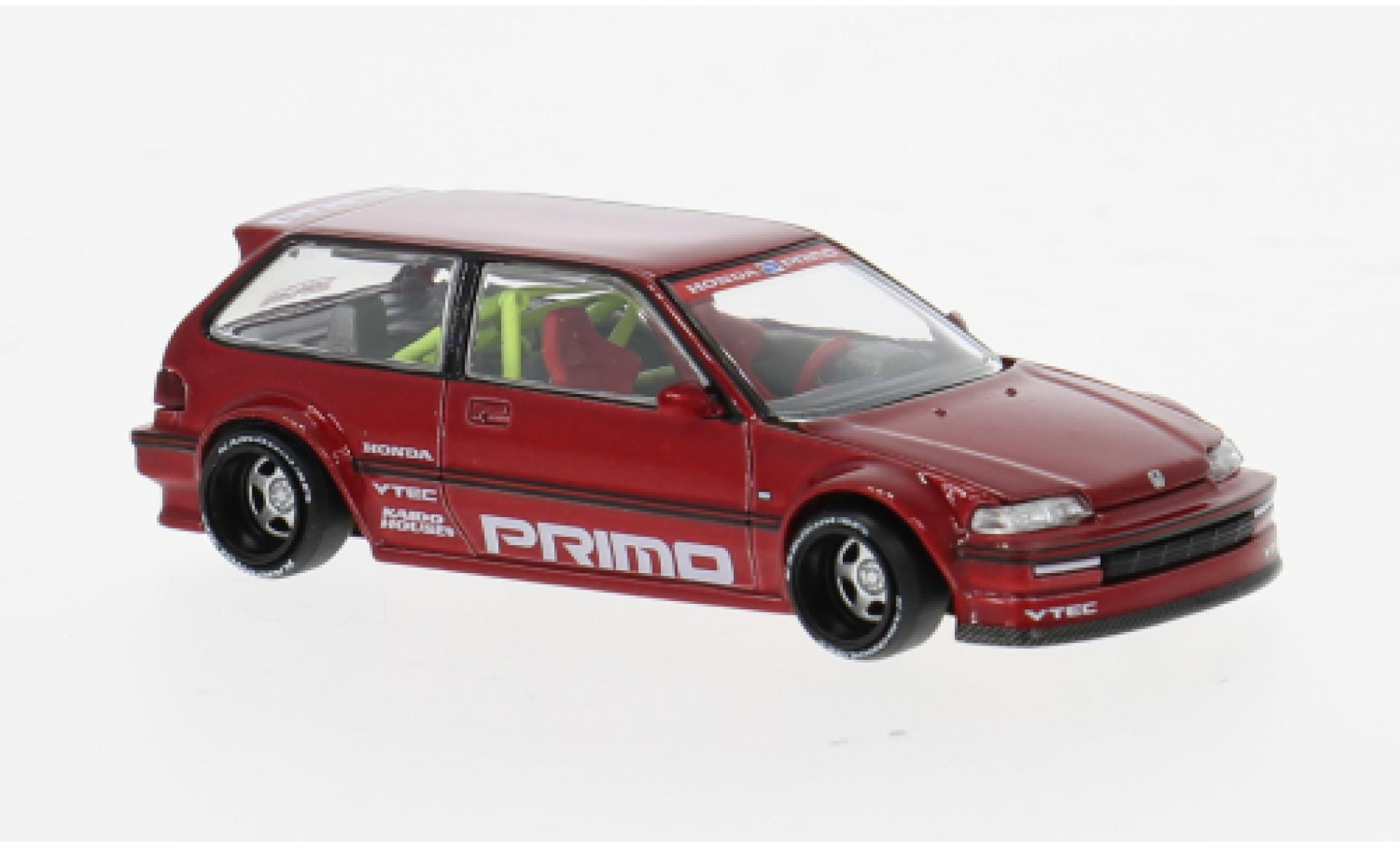 Honda Civic 1/64 Mini GT (EF) rot 1987 1:64 modellino in miniatura