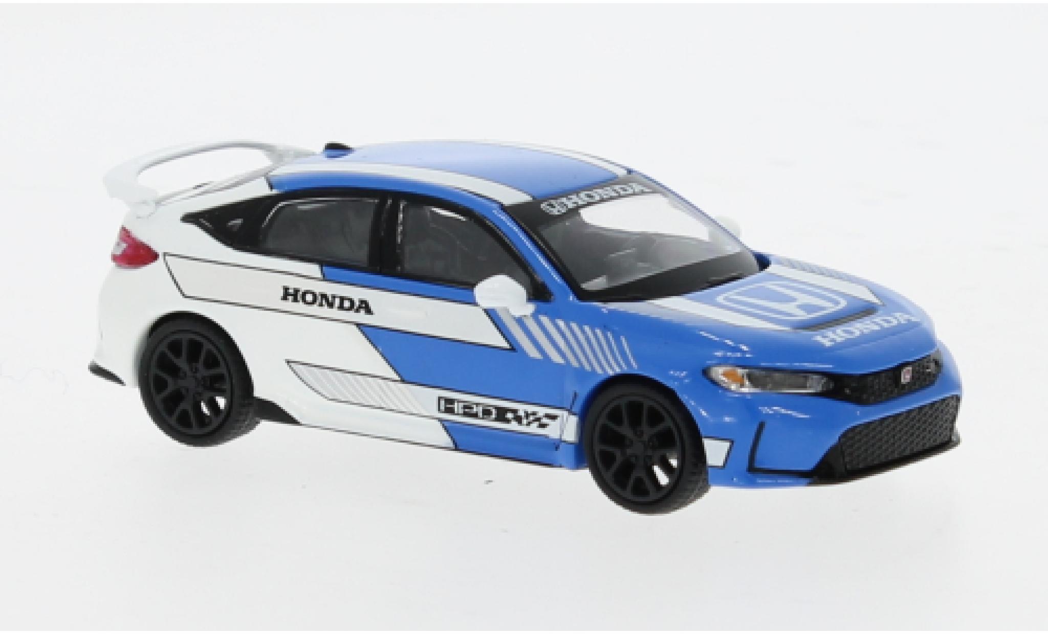 Honda Civic 1/64 Mini GT Type R blau/weiss 2023 1:64 modellino in miniatura