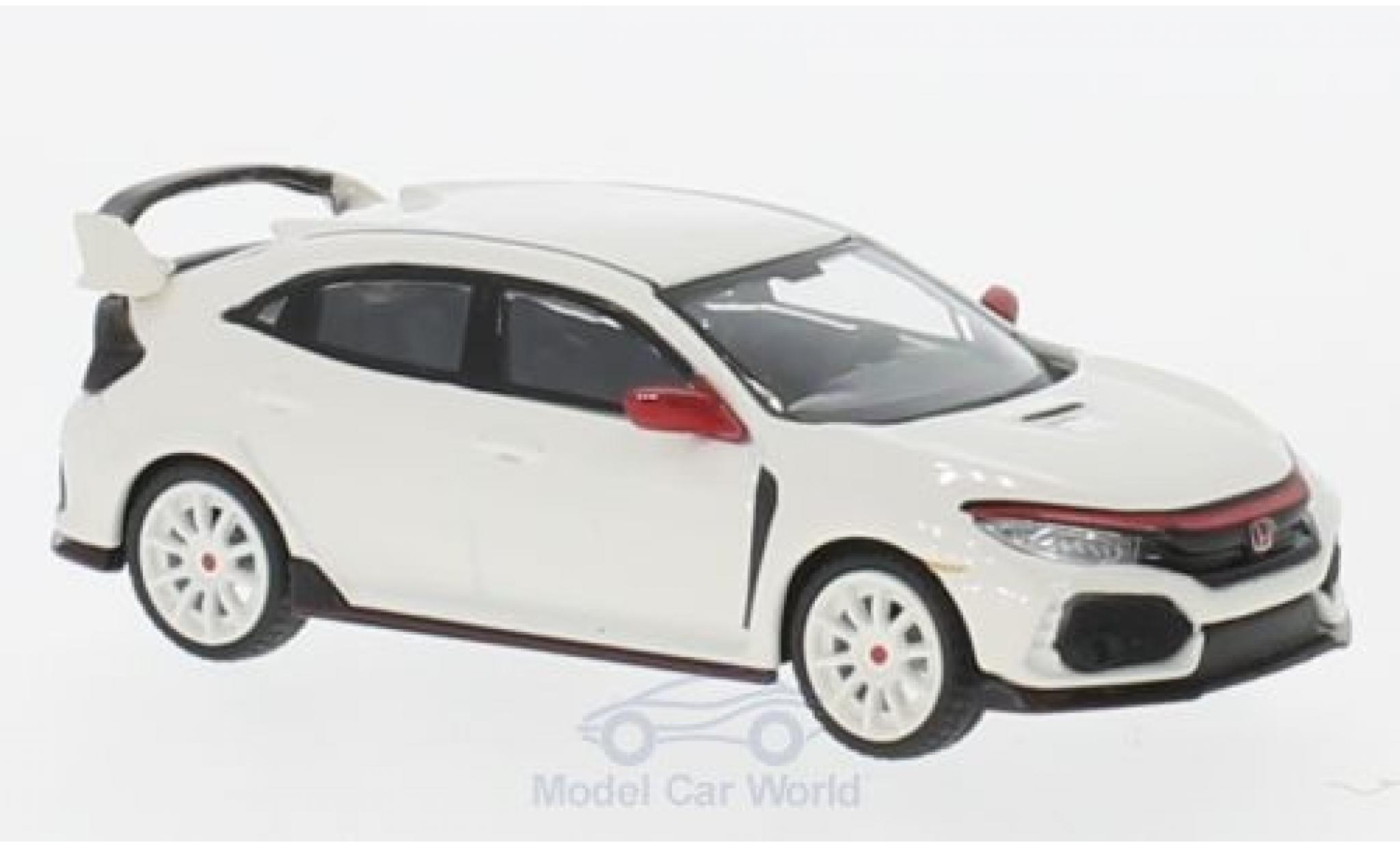 Honda Civic Type R 1/64 Mini GT Type R (FK8) bianco modellino in miniatura