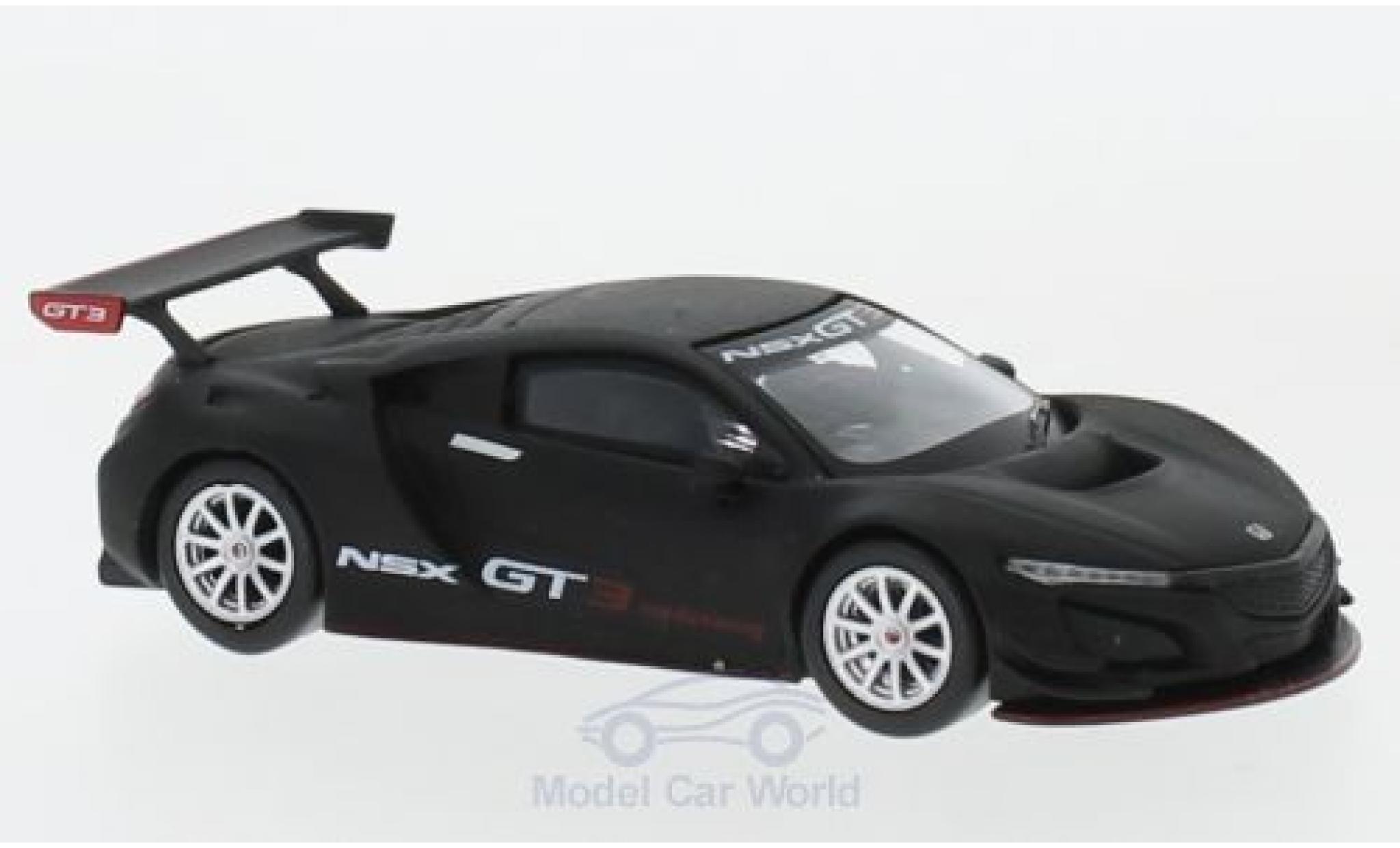 Honda NSX 1/64 Mini GT GT3 matt-nero Presentation modellino in miniatura