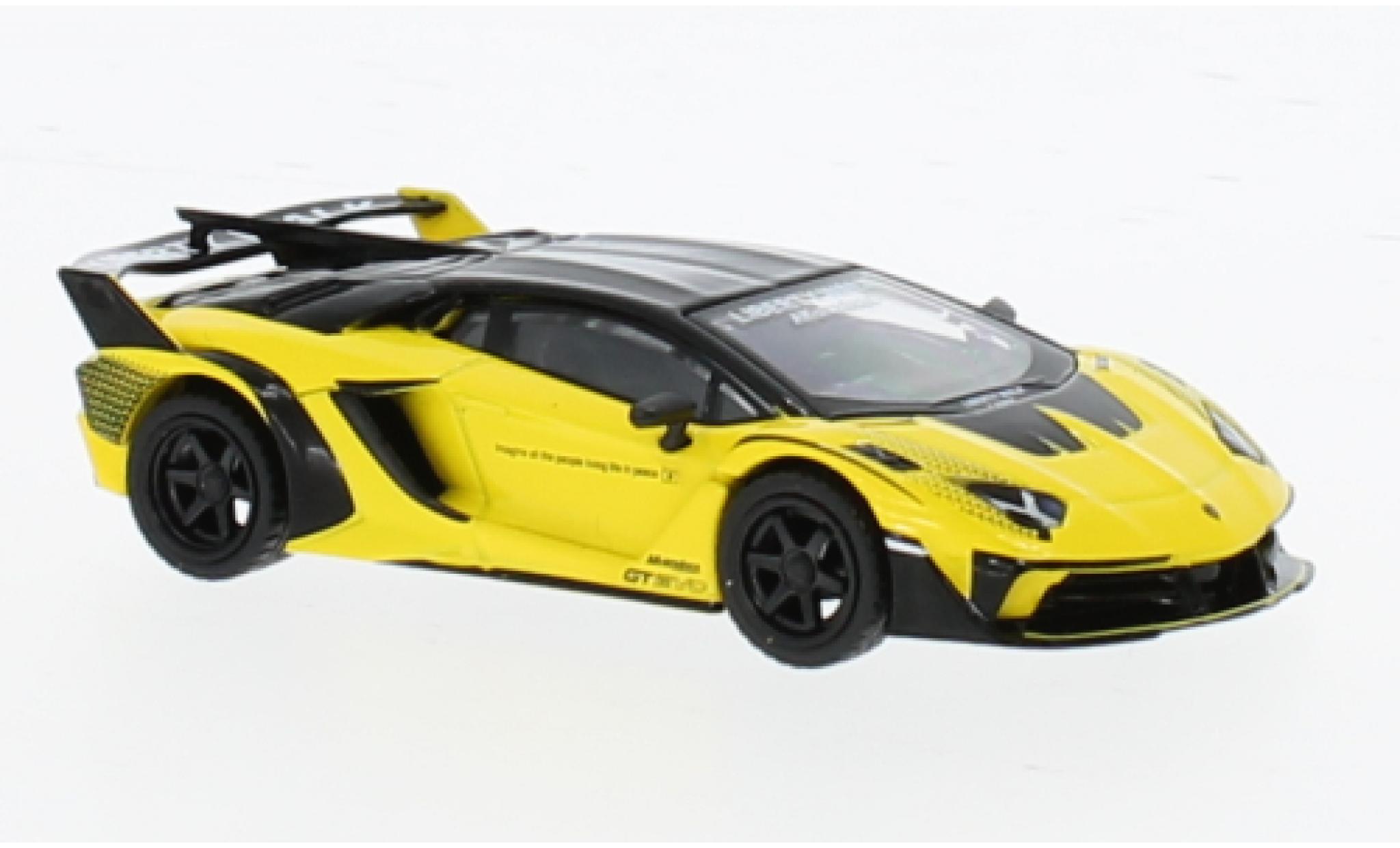 Lamborghini Aventador 1/64 Mini GT GT EVO LB-Silhouette Works gelb 1:64 modellino in miniatura