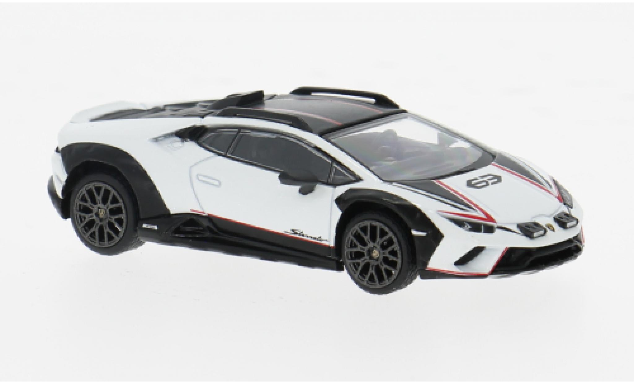 Lamborghini Huracan 1/64 Mini GT Sterrato Bianco Asopo weiss/schwarz 1:64 modellino in miniatura