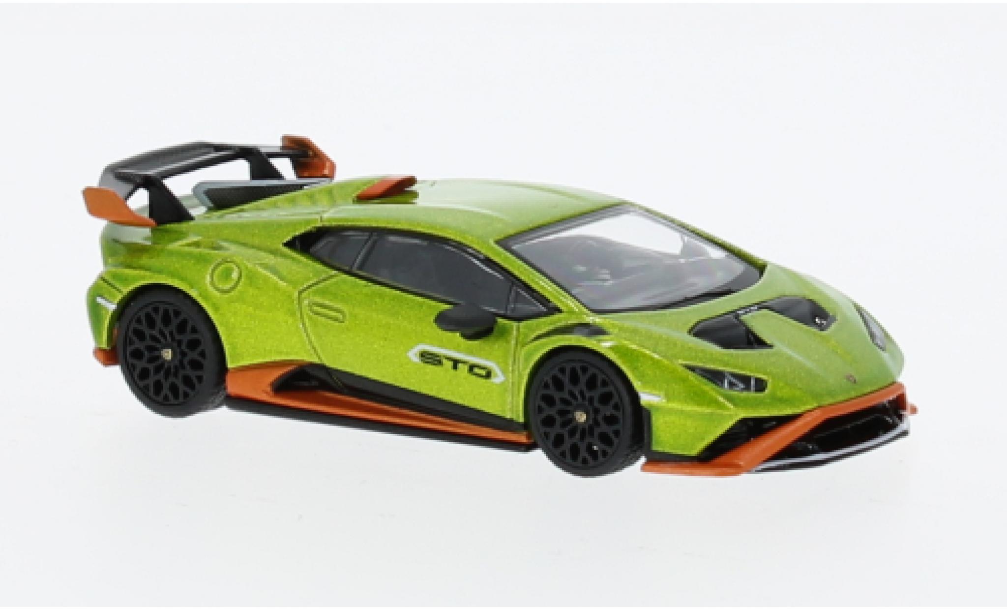 Lamborghini Huracan 1/64 Mini GT STO metallise grün 1:64 modellino in miniatura