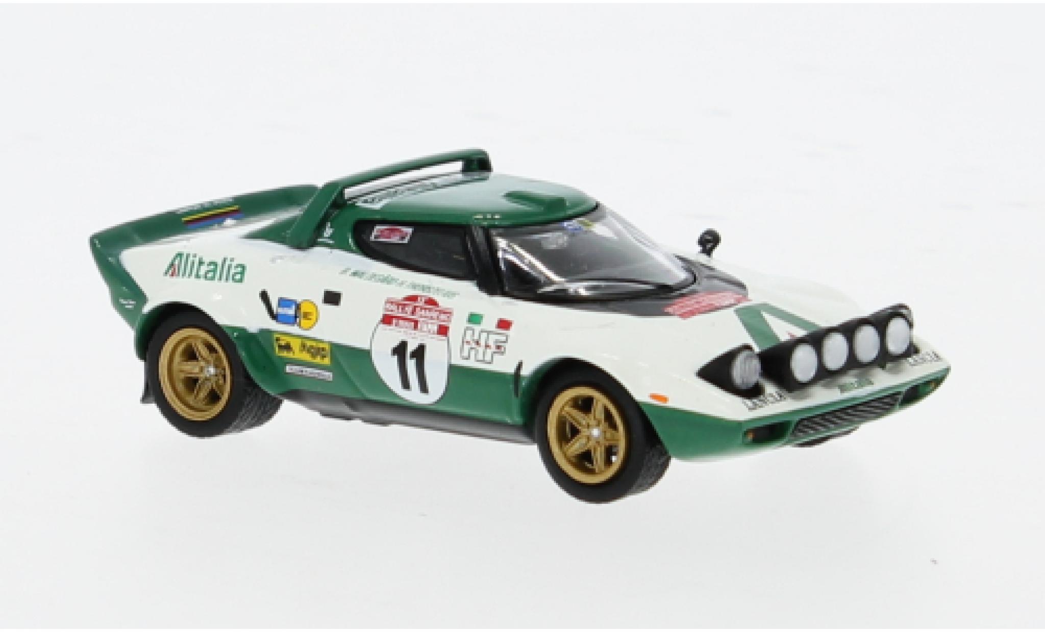 Lancia Stratos 1/64 Mini GT HF Rallye WM Rallye Sanremo 1975 Alitalia #11 1:64 modellino in miniatura