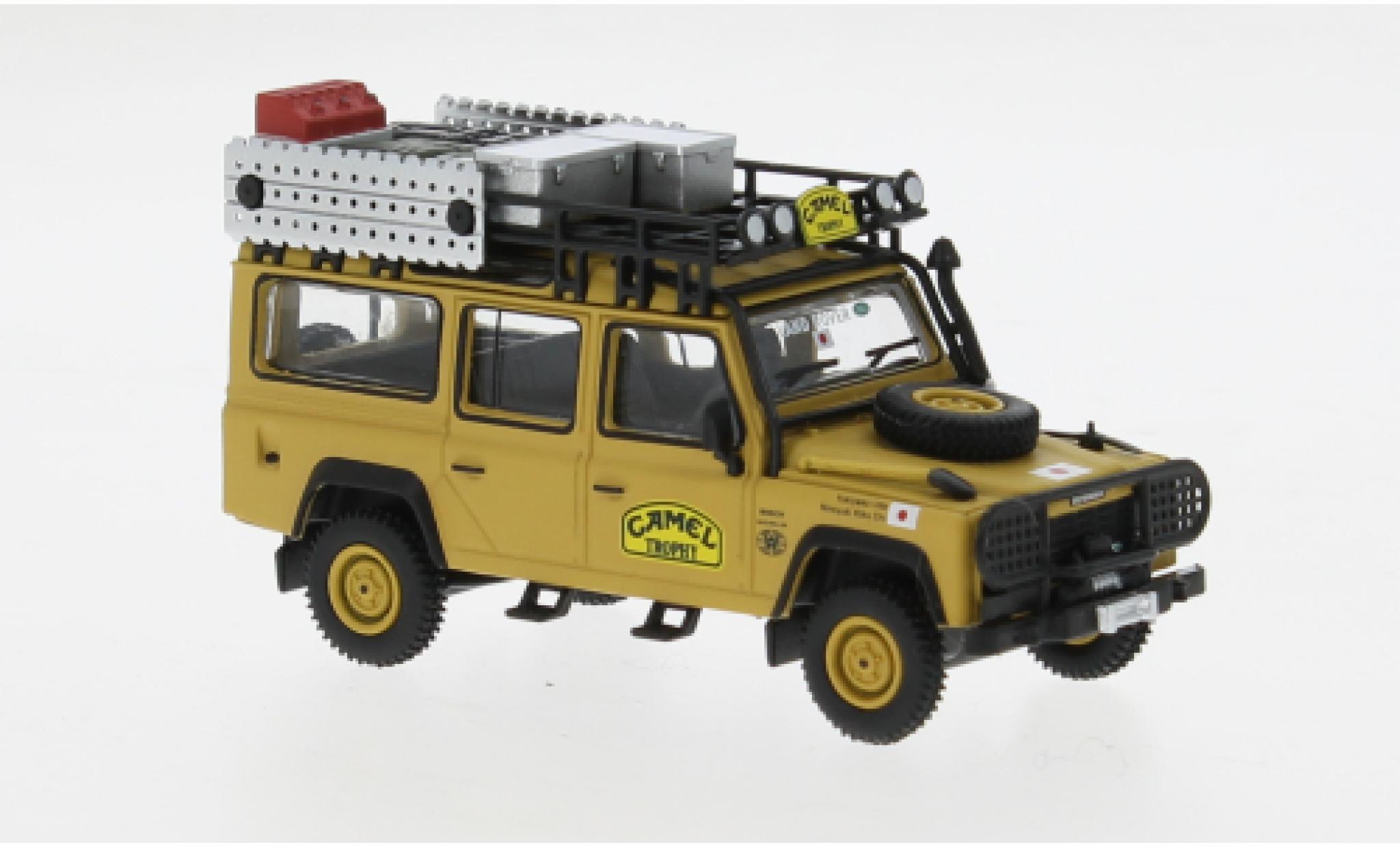 Land Rover Defender 1/64 Mini GT 110 gelb/Dekor 1989 1:64 modellino in miniatura