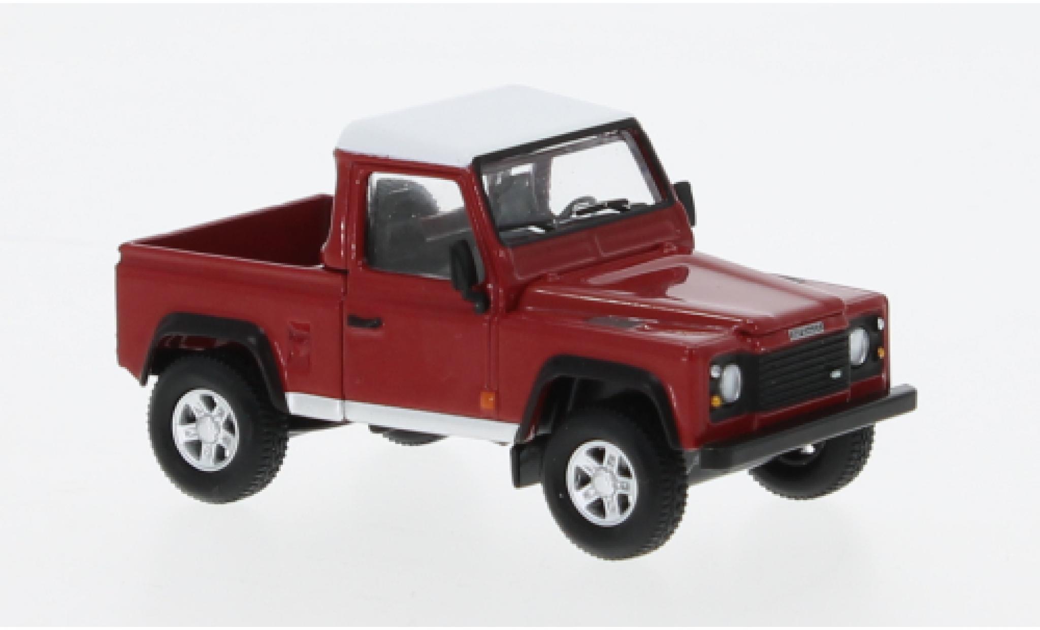 Land Rover Defender 1/64 Mini GT 90 Pick Up rot/weiss 1:64 modellino in miniatura