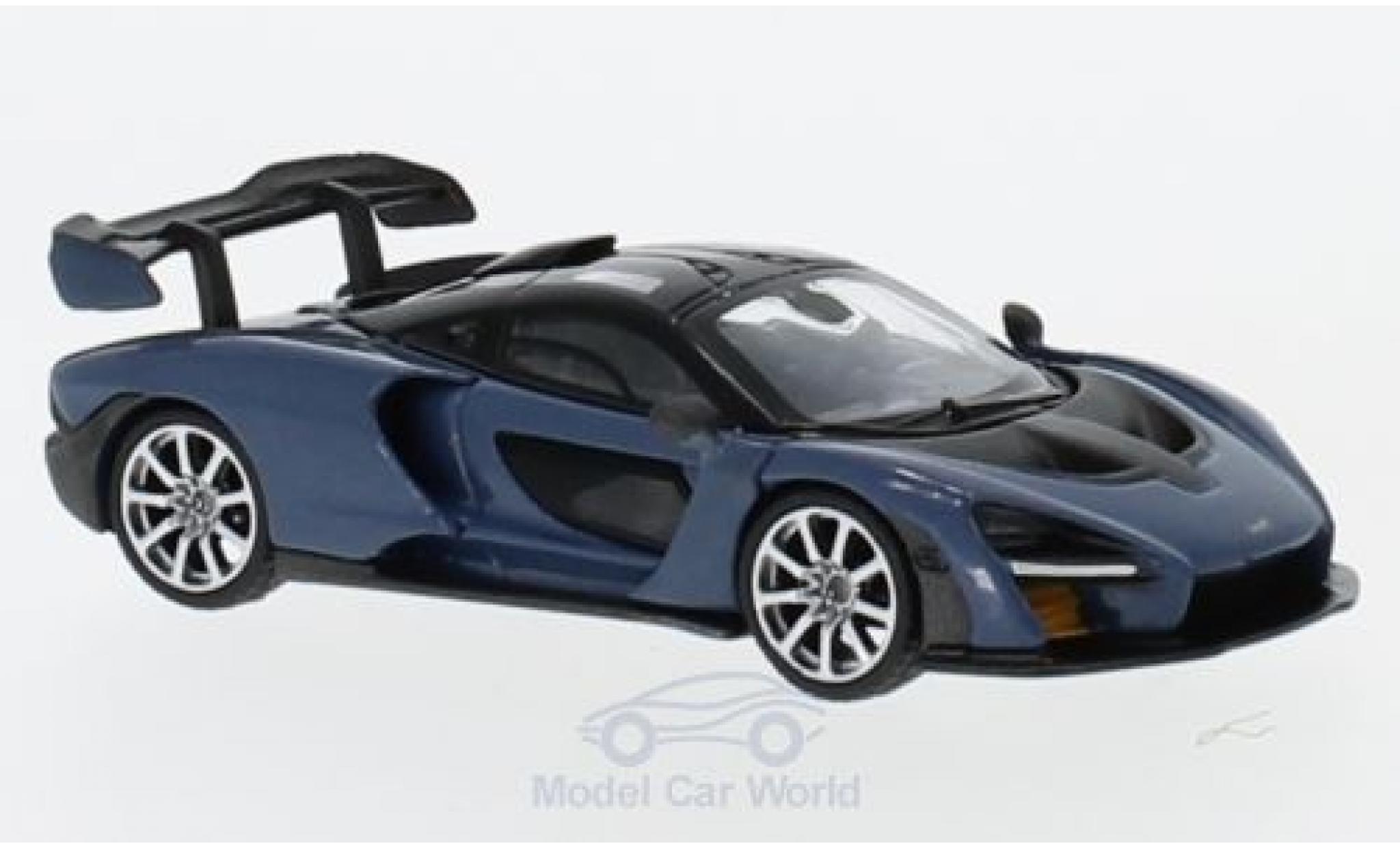 McLaren Senna 1/18 Mini GT grigio modellino in miniatura