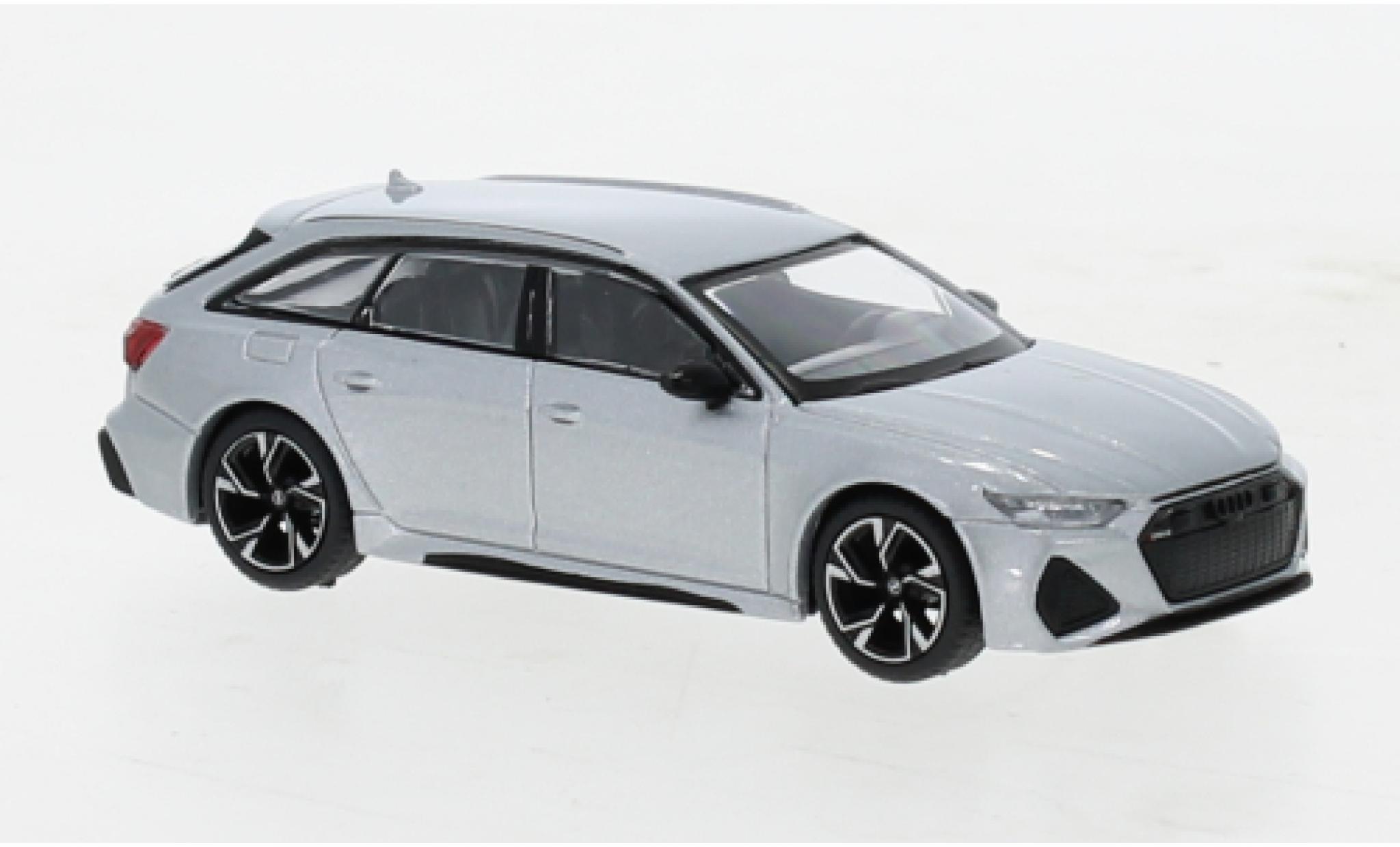 Audi RS6 1/64 Mini GT Avant Carbon Black Edition grigio modellino in miniatura