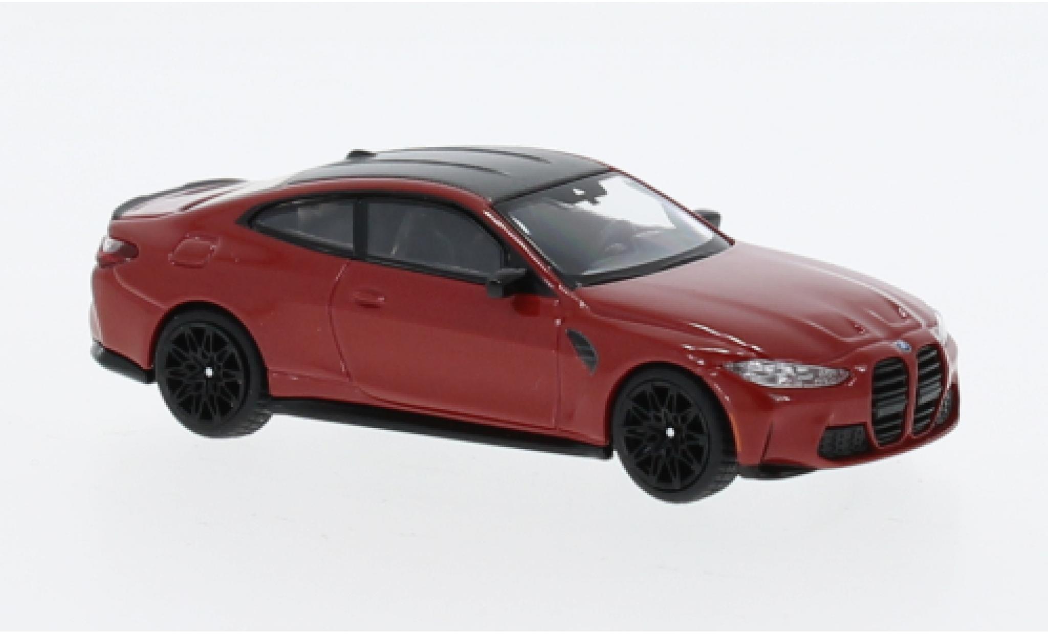 Bmw M4 1/64 Mini GT Competition (G82) metallise rosso modellino in miniatura