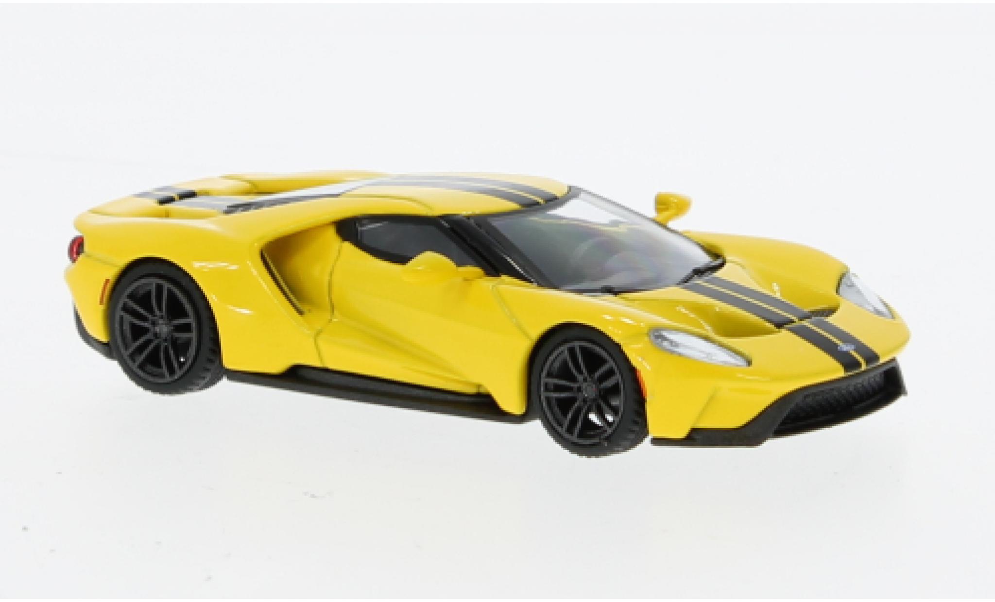 Ford GT 1/64 Mini GT giallo modellino in miniatura