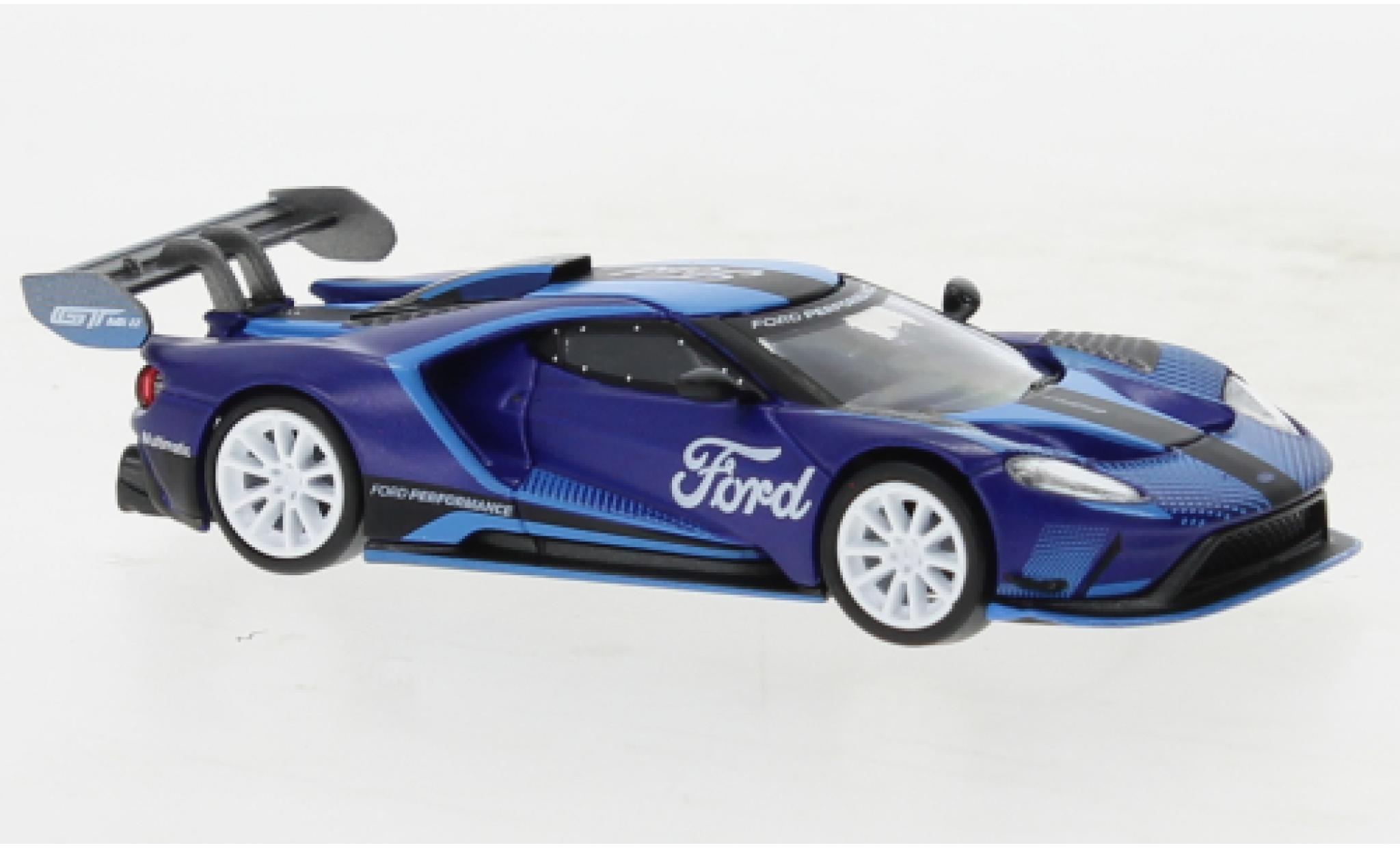 Ford GT 1/64 Mini GT MK II Performance blu modellino in miniatura