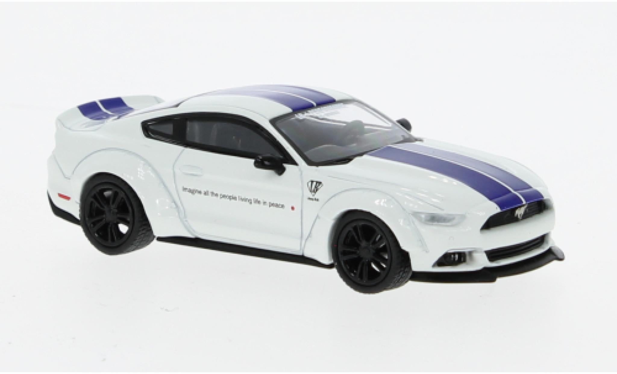 Ford Mustang 1/64 Mini GT GT LB-Works bianco modellino in miniatura