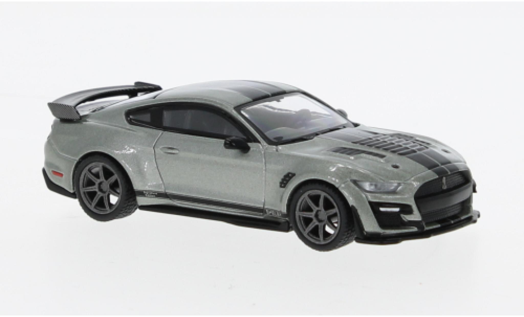 Shelby GT 500 1/64 Mini GT Ford Mustang SE Widebody metallise grigio modellino in miniatura