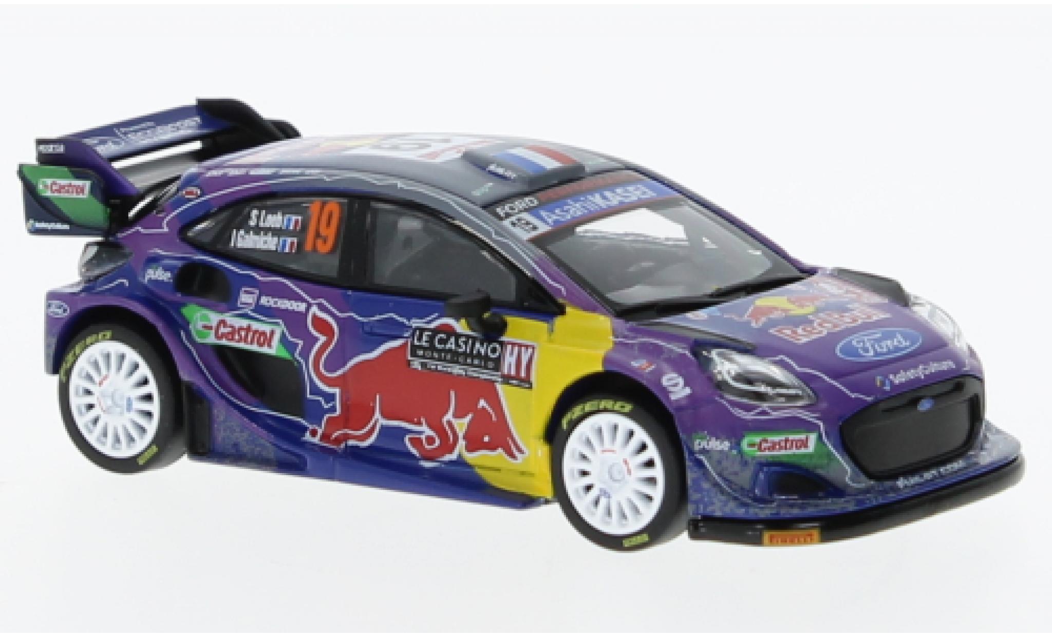 Ford Puma 1/64 Mini GT Rally1 No.19 M-Sport World Rally Team Red Bull Rallye WM Rallye Monte Carlo 2022 modellino in miniatura