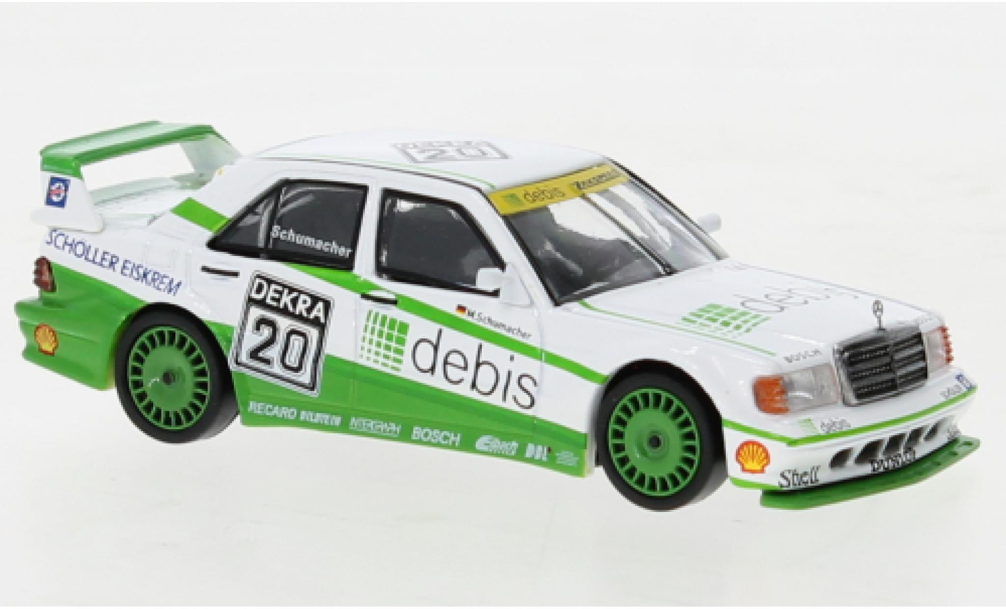 Mercedes 190 1/64 Mini GT E 2.5-16 Evo 2 (W201) No.20 Debis DTM 1991 modellino in miniatura
