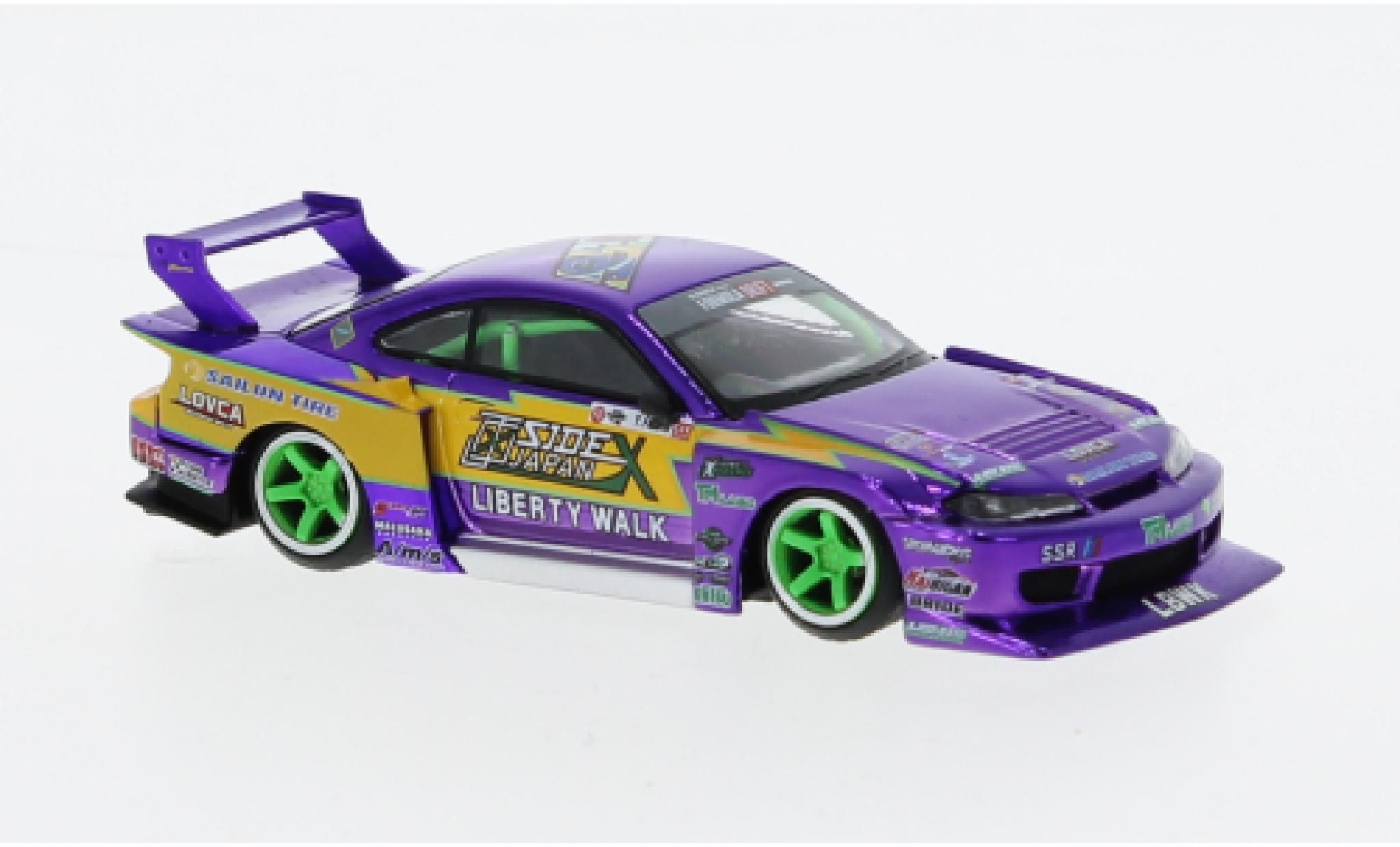 Nissan Silvia 1/64 Mini GT S15 LB-Super Silhouette RHD Formula Drift 2022 modellino in miniatura