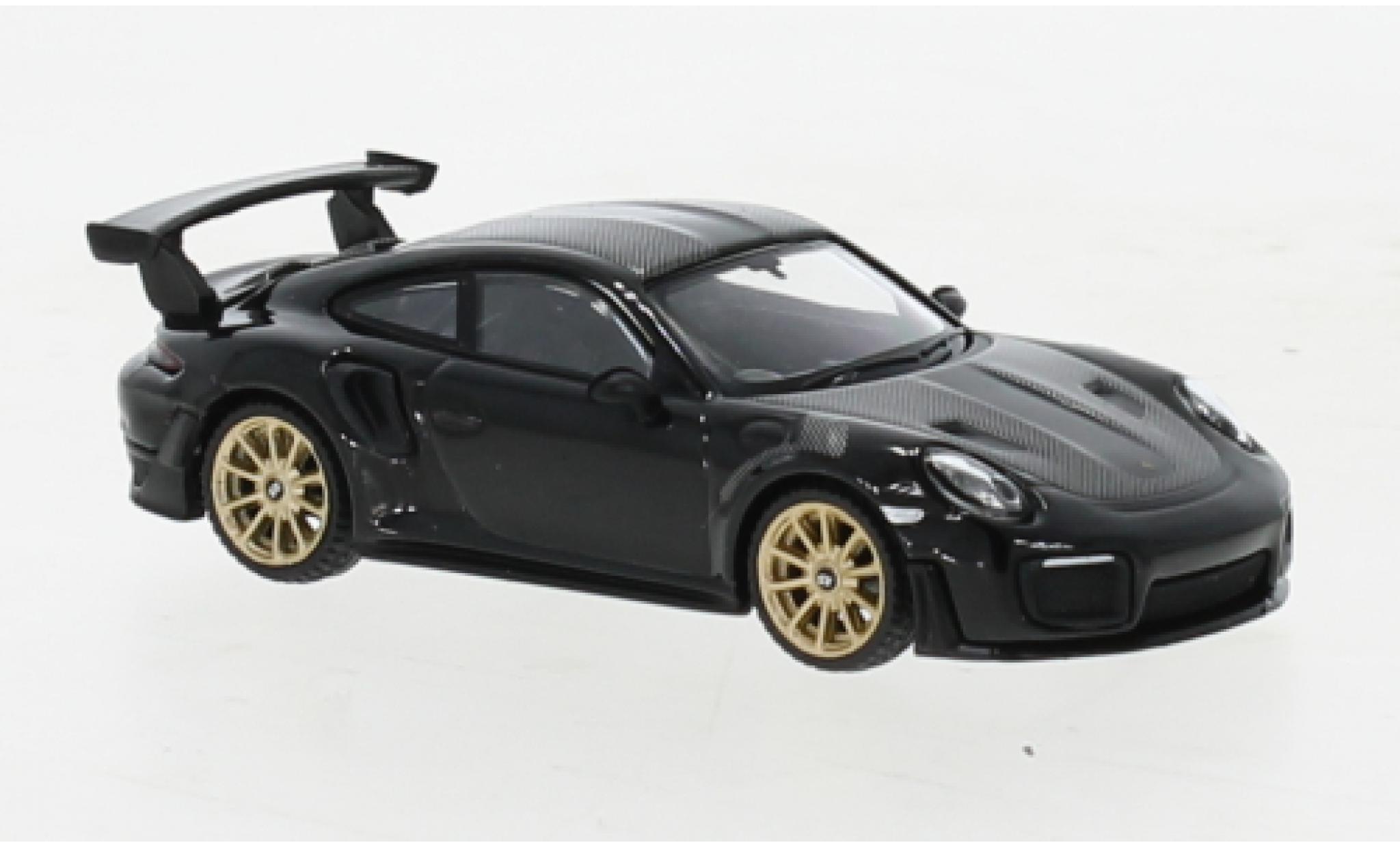 Porsche 991 GT2 RS 1/64 Mini GT 911  nero RHD modellino in miniatura