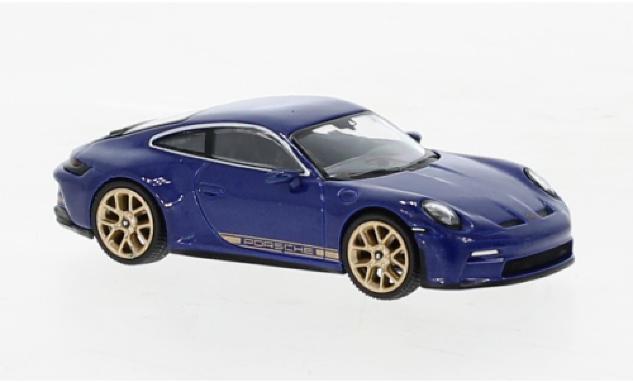 Porsche 991 GT3 1/64 Mini GT 911  Touring metallise blu modellino in miniatura