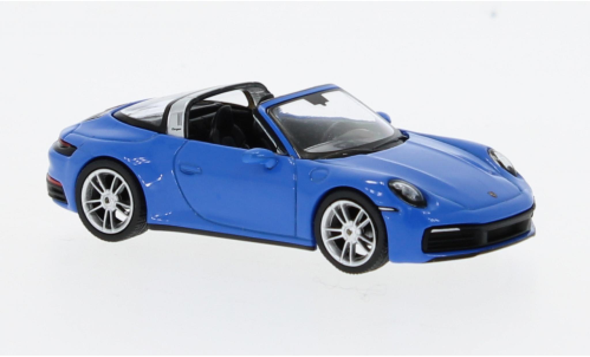 Porsche 911 1/64 Mini GT Targa 4S blu modellino in miniatura