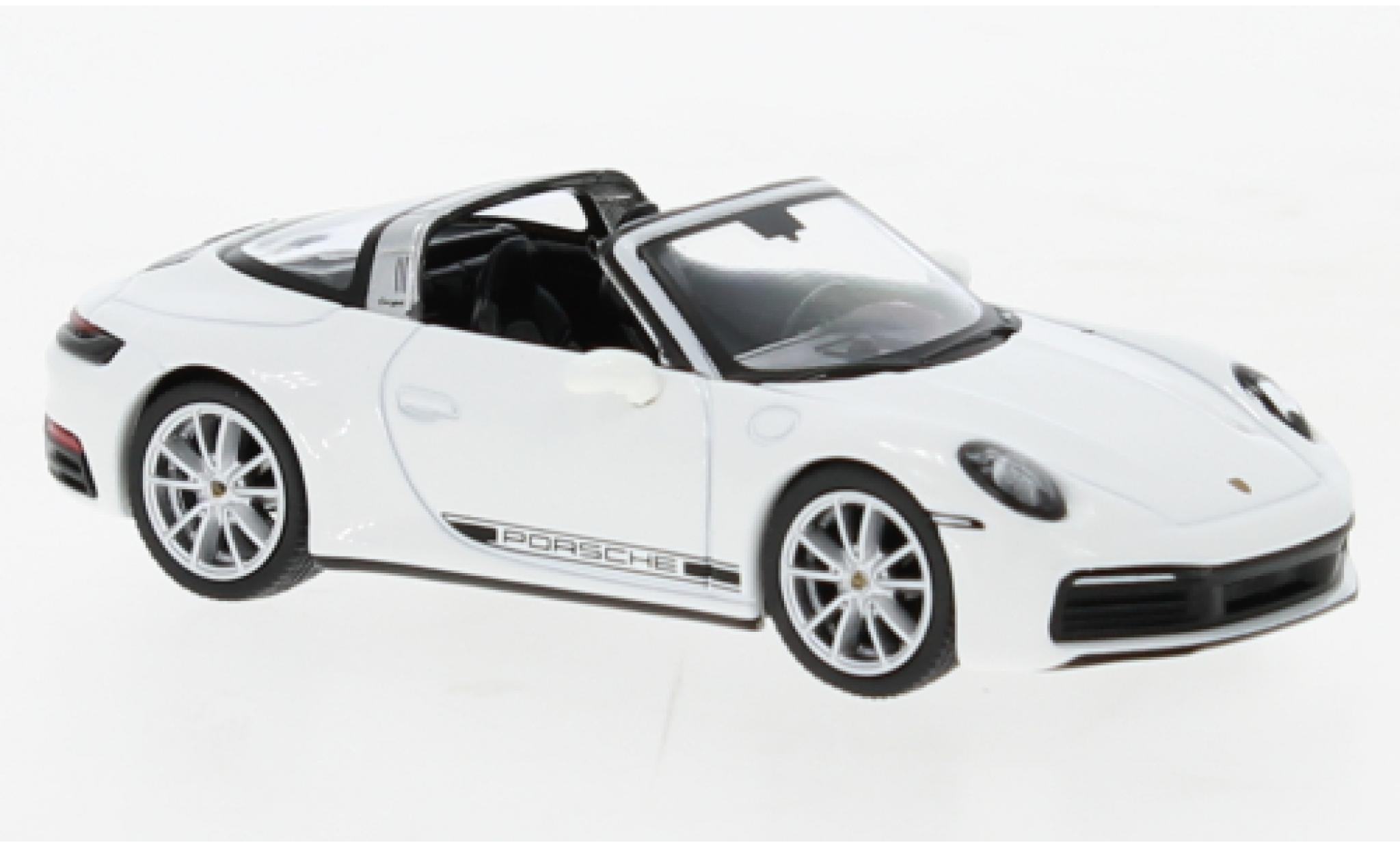 Porsche 911 1/64 Mini GT Targa S bianco modellino in miniatura