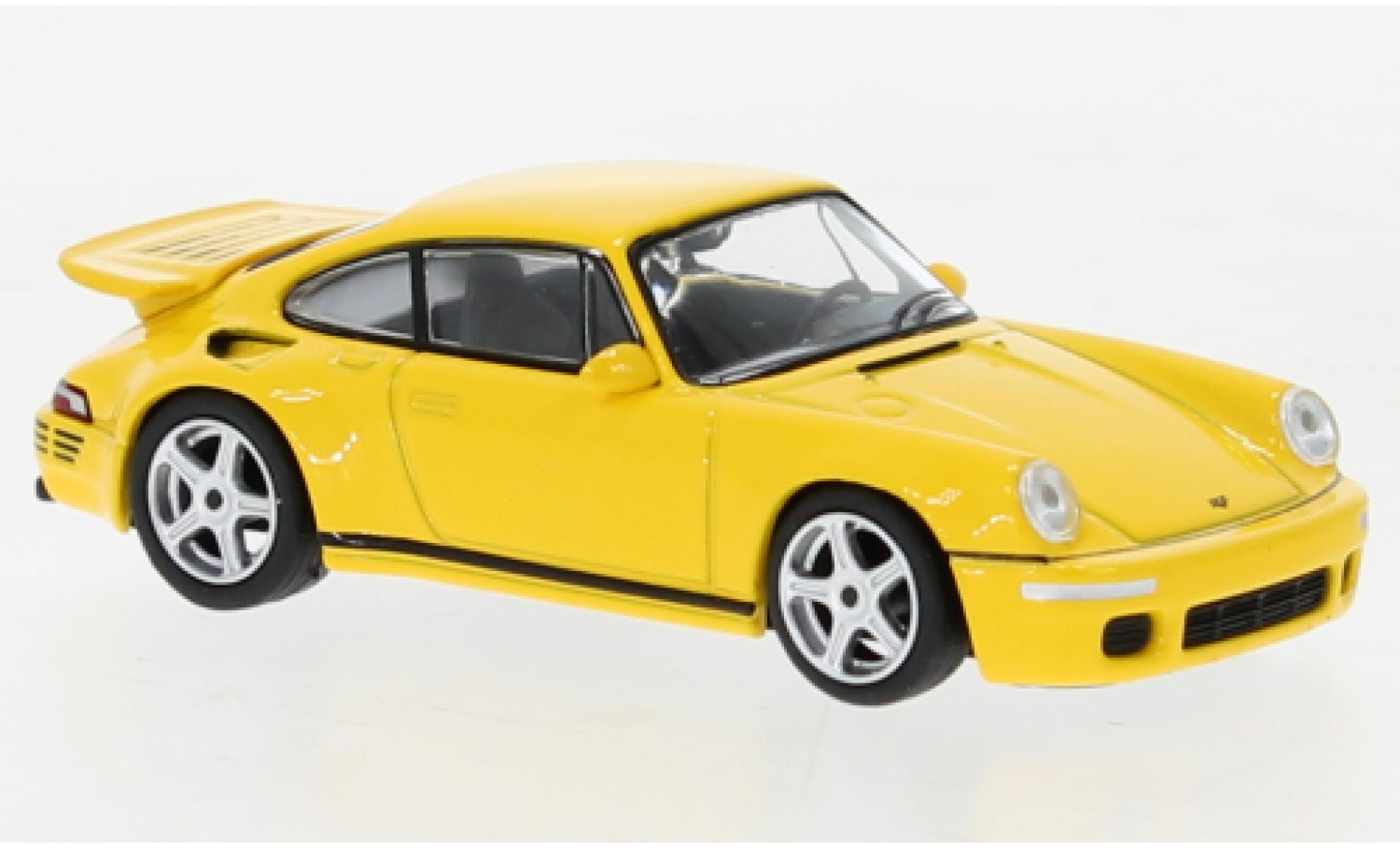 Ruf CTR 1/64 Mini GT Porsche RUF Anniversaire giallo modellino in miniatura