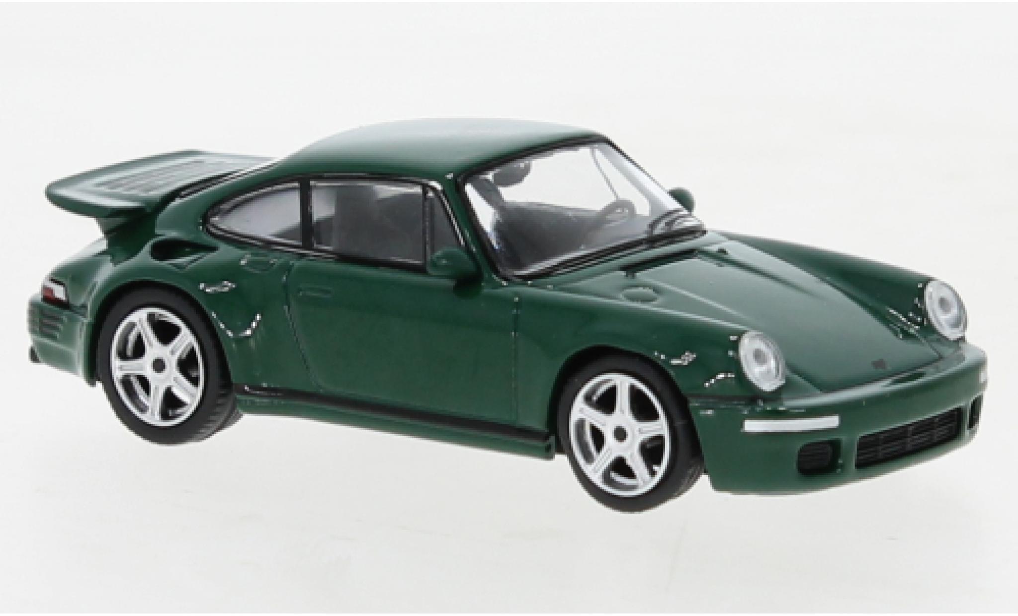 Ruf CTR 1/64 Mini GT Porsche RUF Anniversaire verde foncé modellino in miniatura
