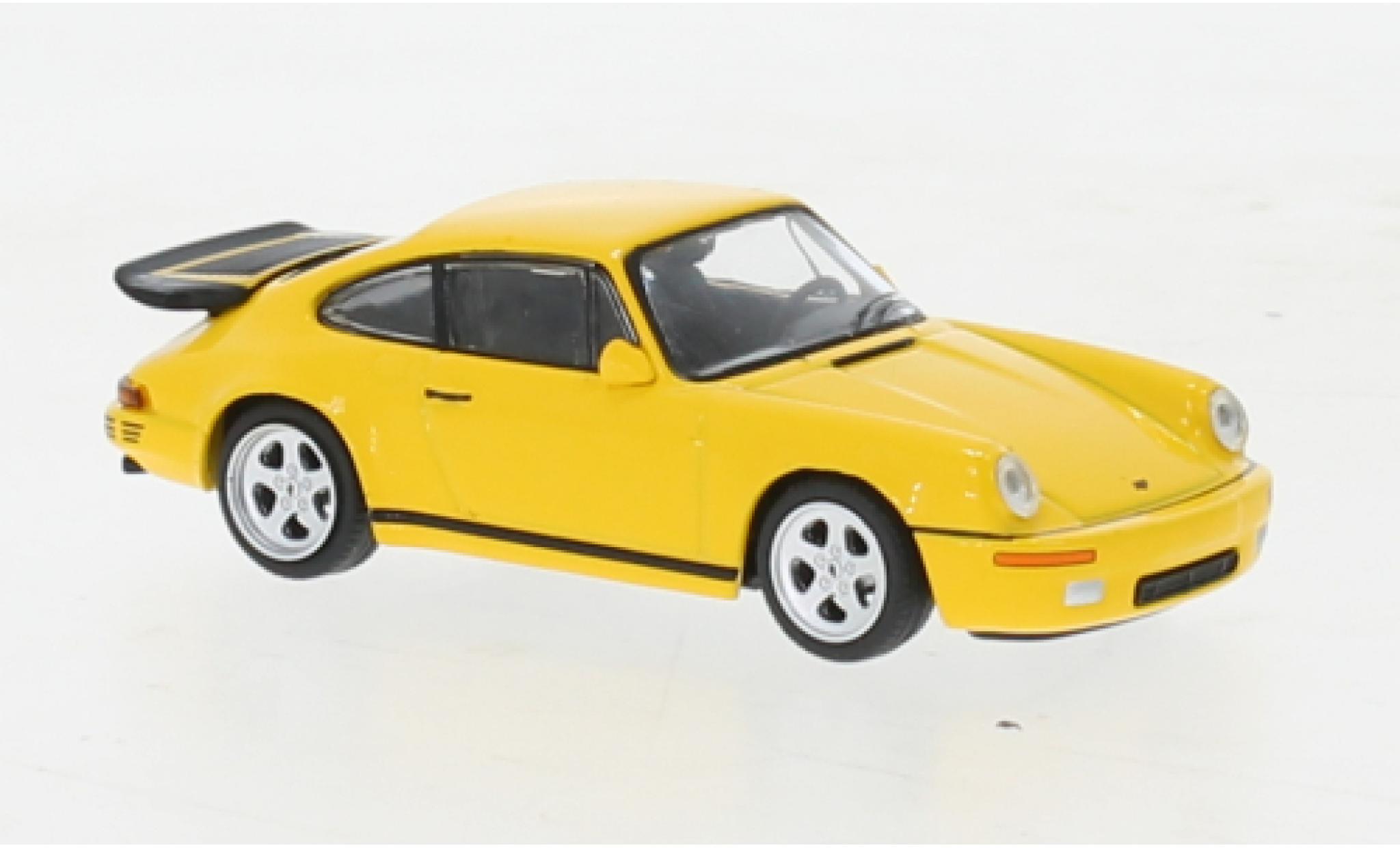 Ruf CTR 1/64 Mini GT Porsche RUF giallo 1987 modellino in miniatura